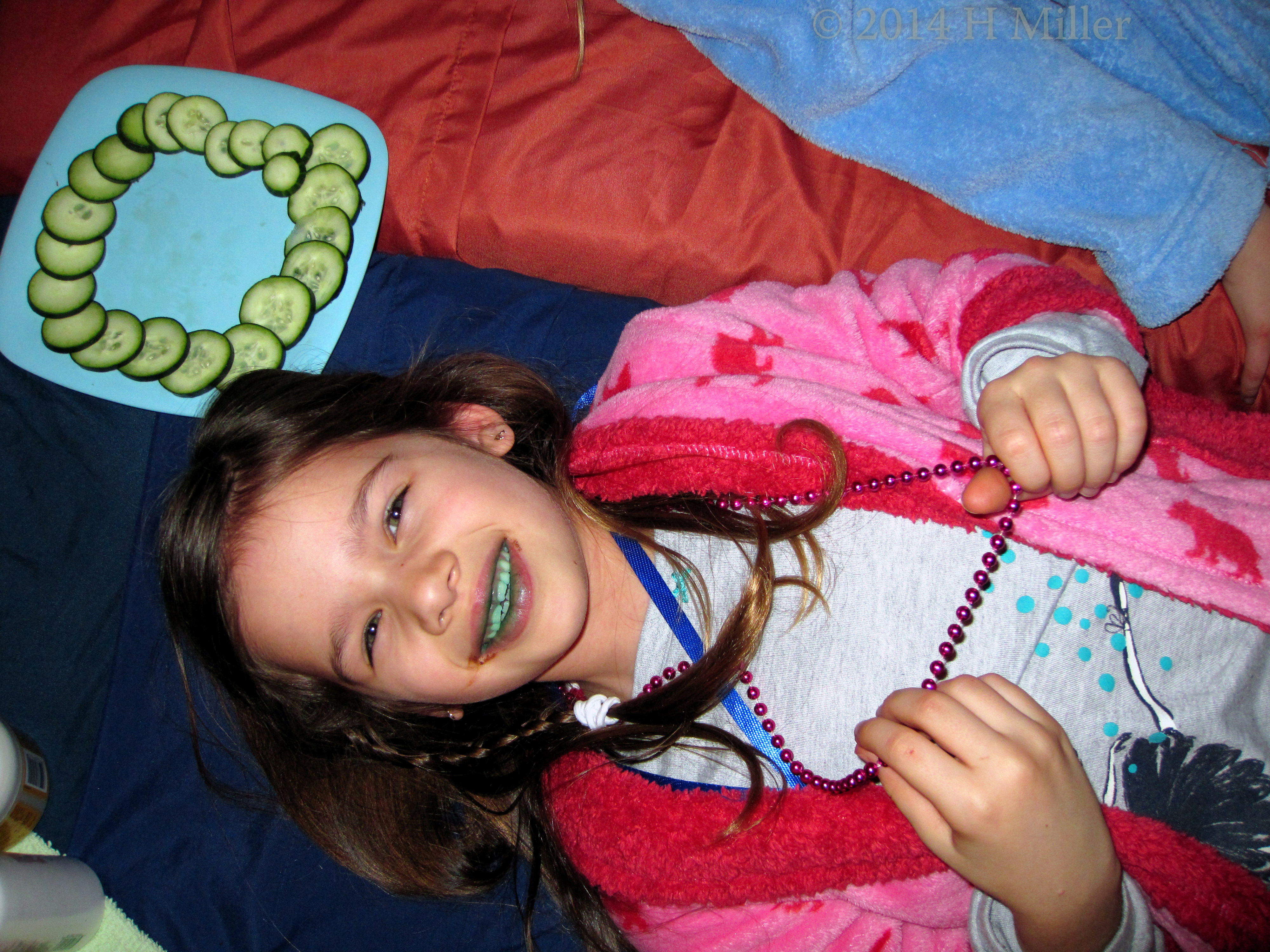 Spa Birthday Party Facial Activity About To Begin. Spa Birthday Party Facial Activity About To Begin.