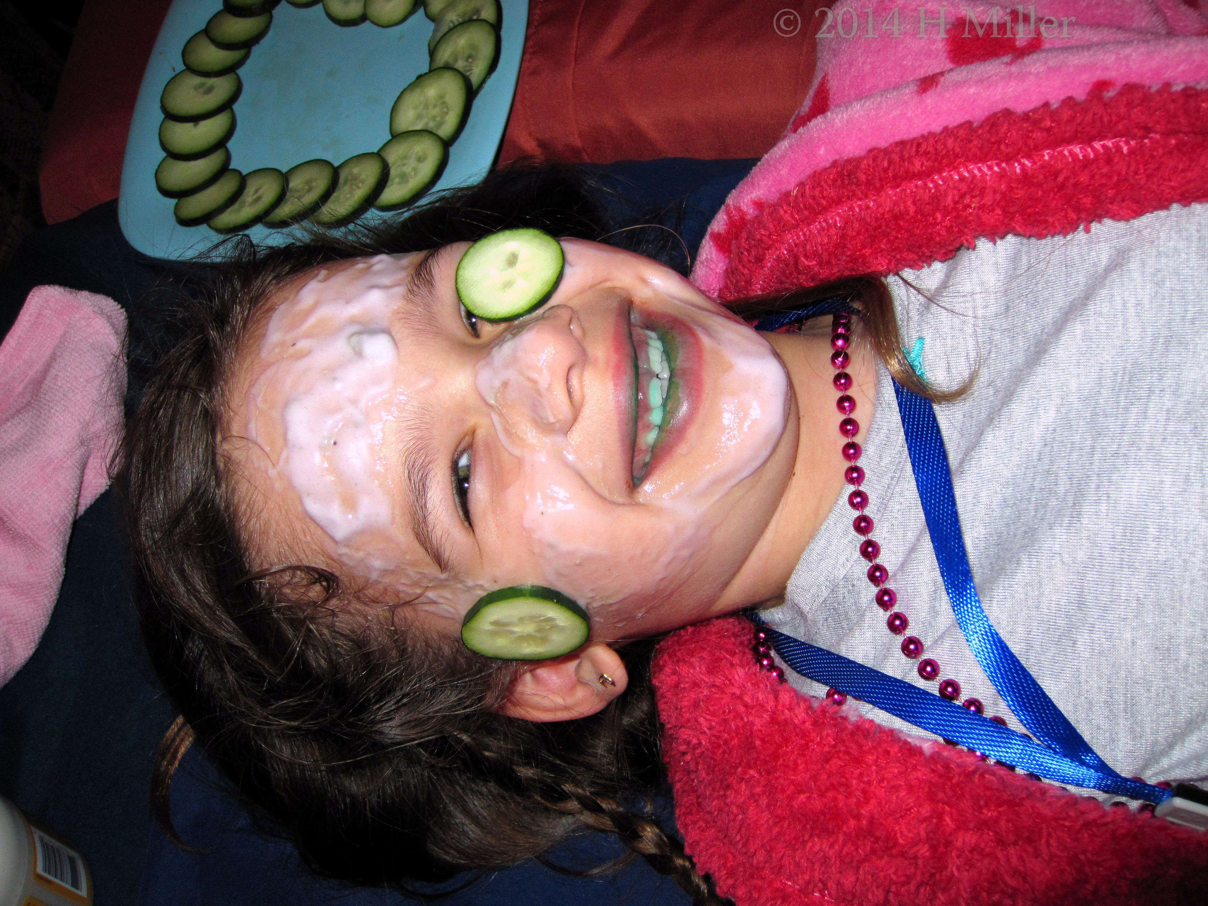 The Cucumber For The Facial Won't Stay Put! The Cucumber For The Facial Won't Stay Put!