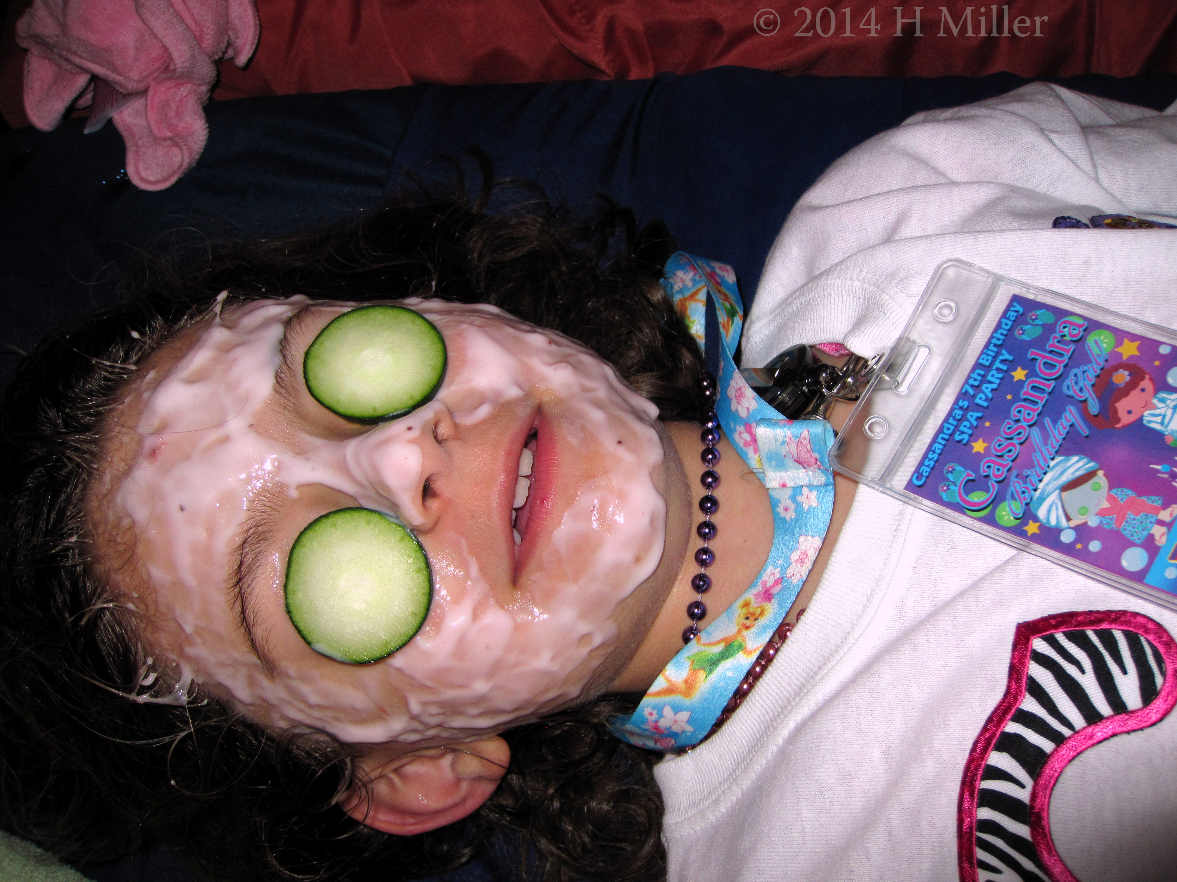 Home Spa Party Facial...Kids Need Relaxation Too! lol 