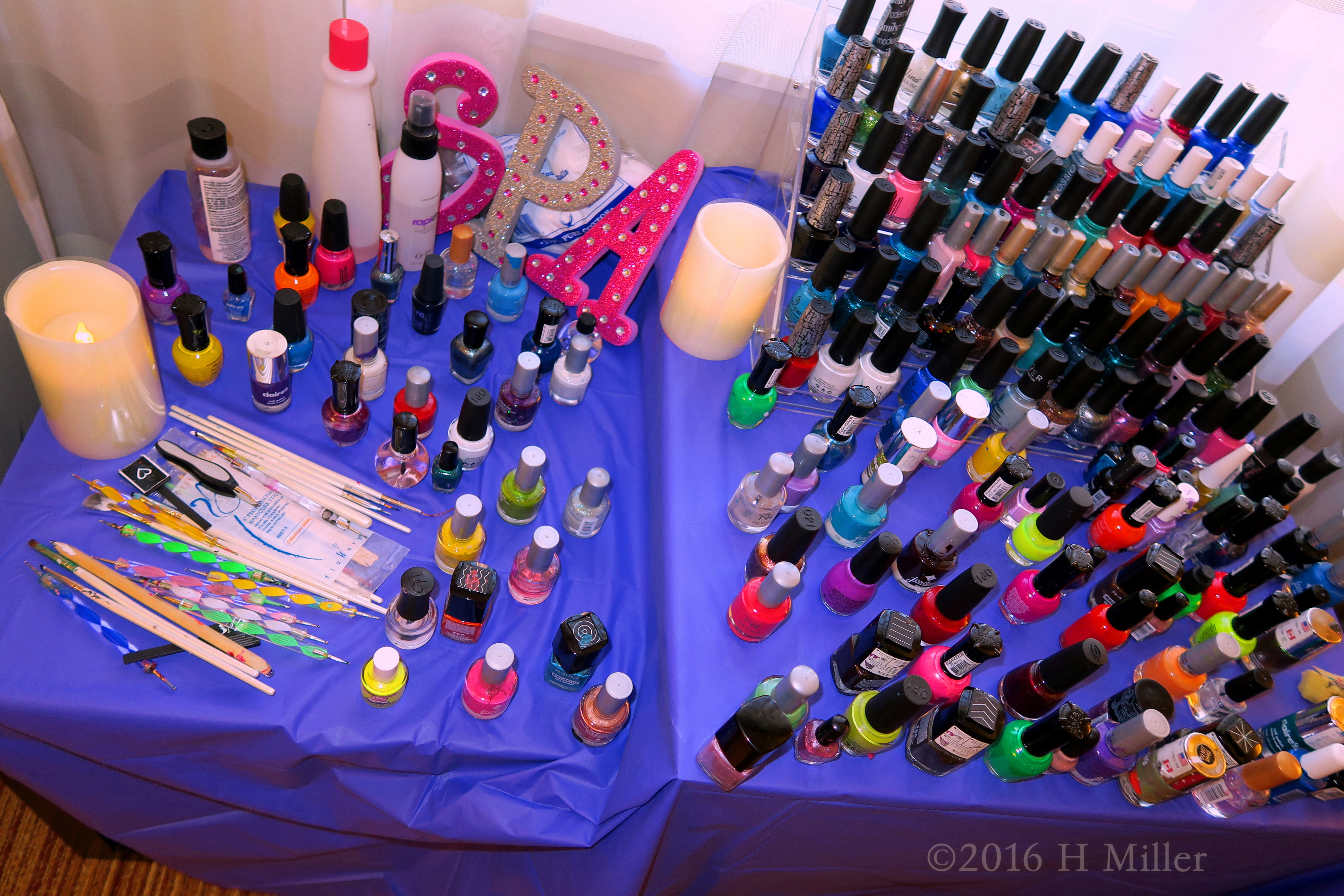 Girls Hotel Spa Party Nail Area. Girls Hotel Spa Party Nail Area.