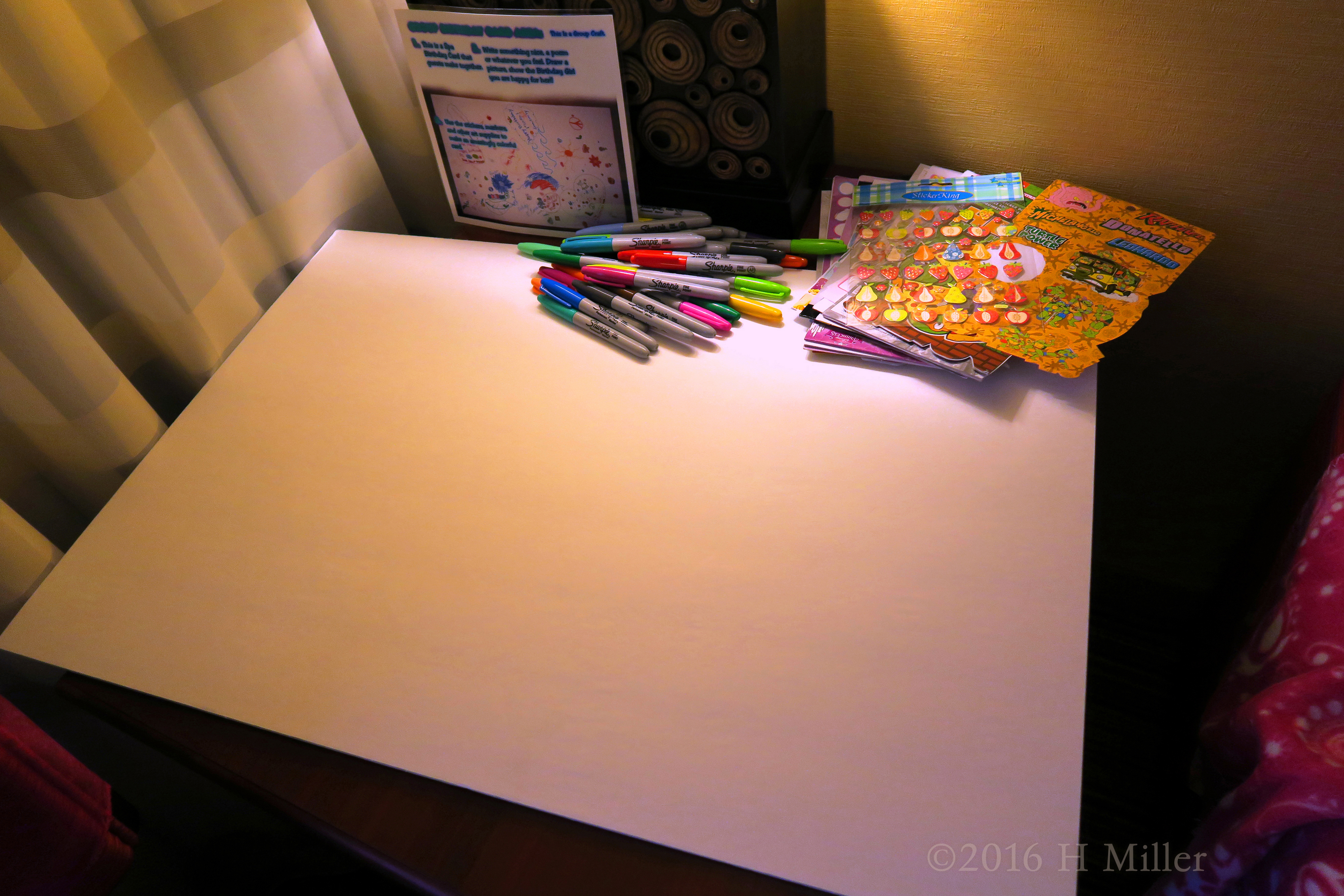 Group Spa Party Card Activity With Color Markers And Stickers! Group Spa Party Card Activity With Color Markers And Stickers!