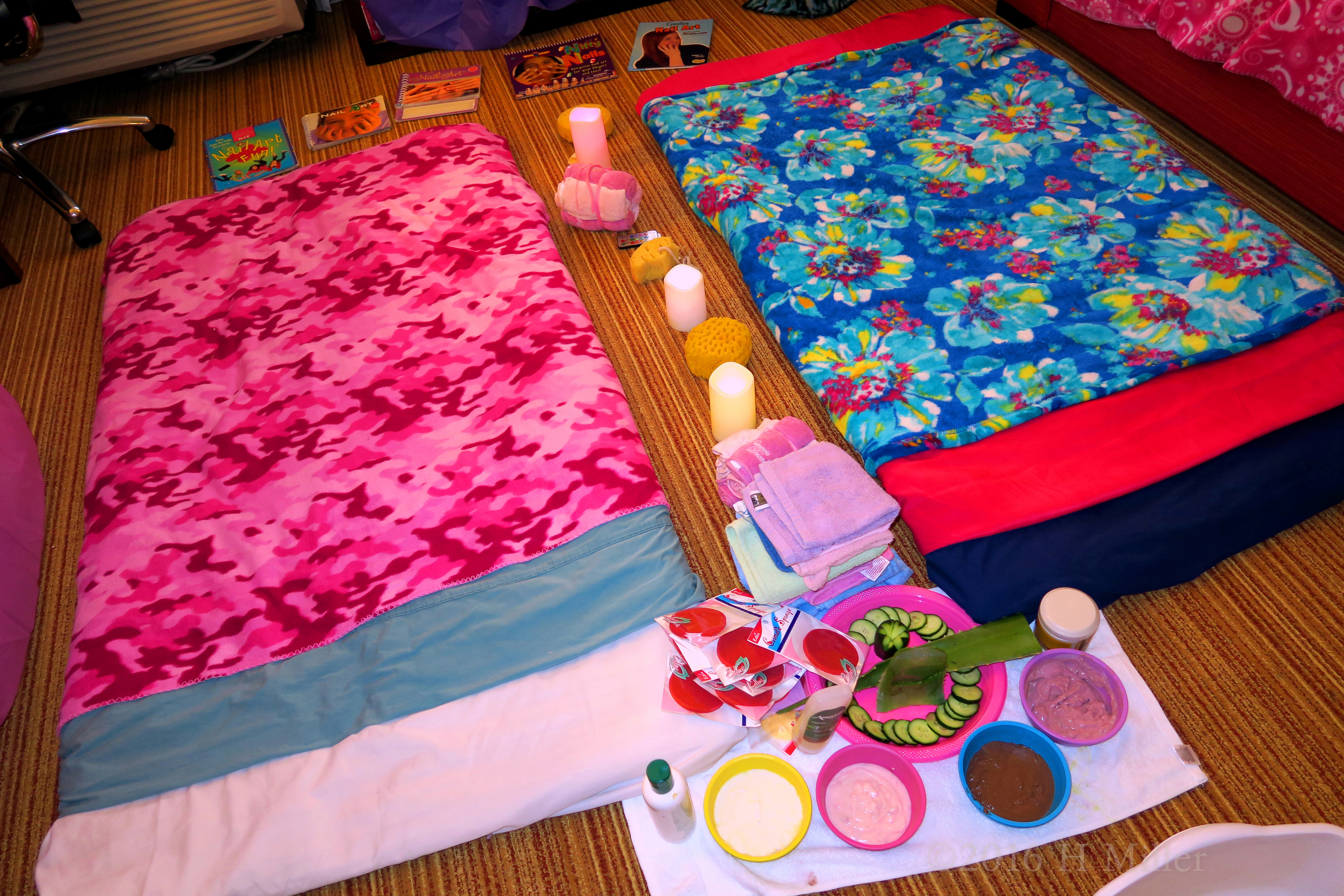 Mats With Spa Throws For The Kids Facials. Mats With Spa Throws For The Kids Facials.