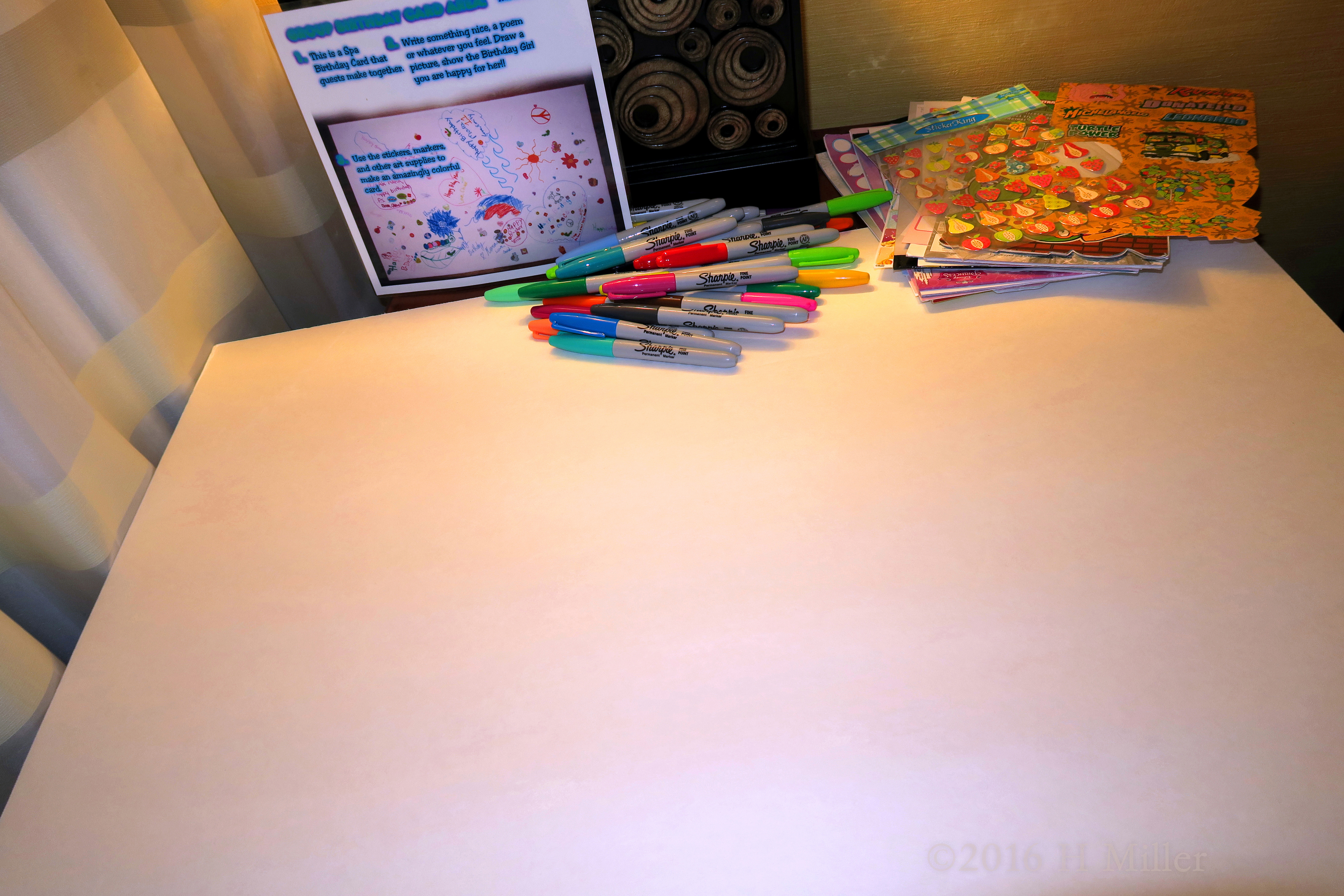 The Blank Spa Party Card Ready For The Guests! The Blank Spa Party Card Ready For The Guests!