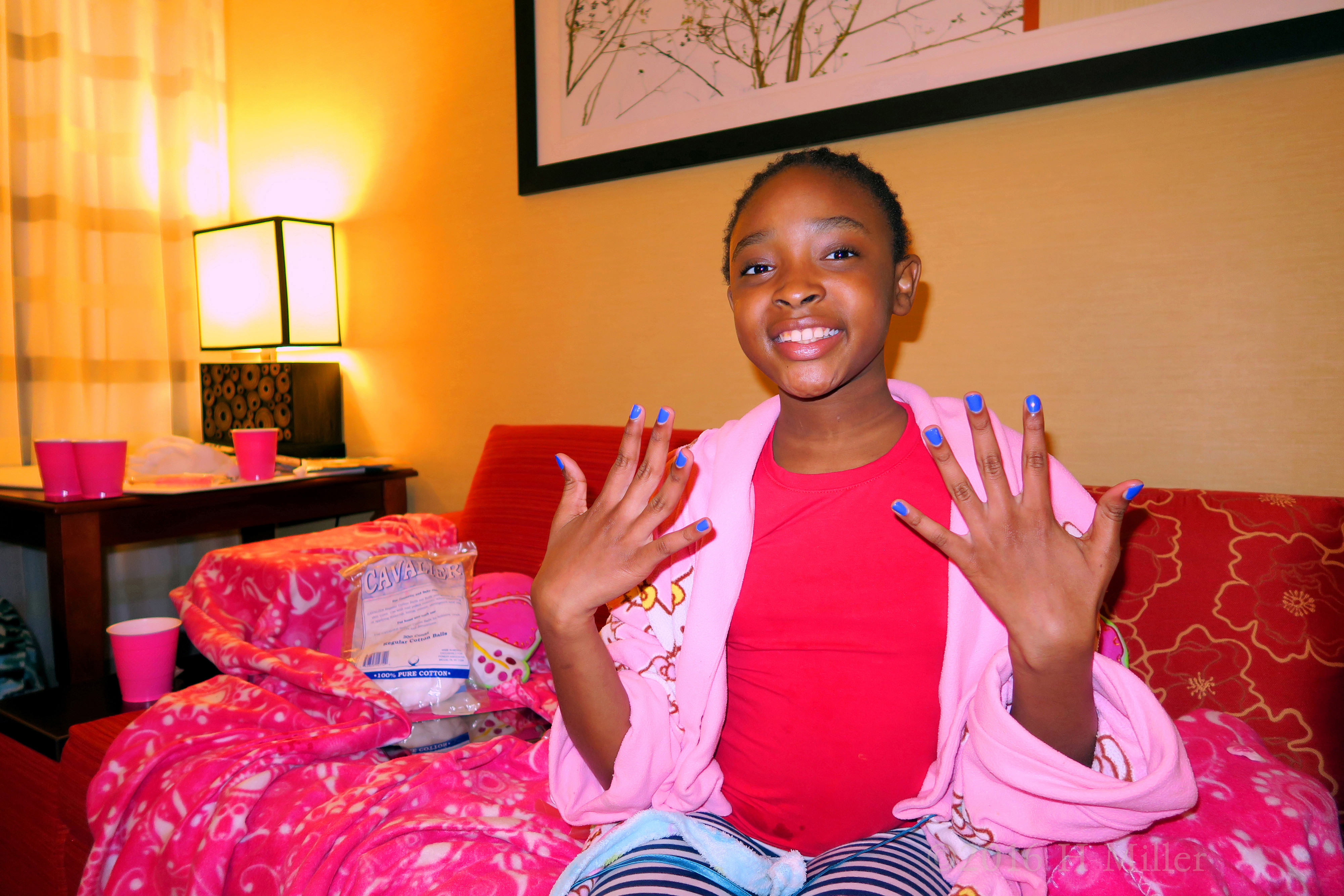 Happy With How Her Mani Turned Out. Happy With How Her Mani Turned Out.