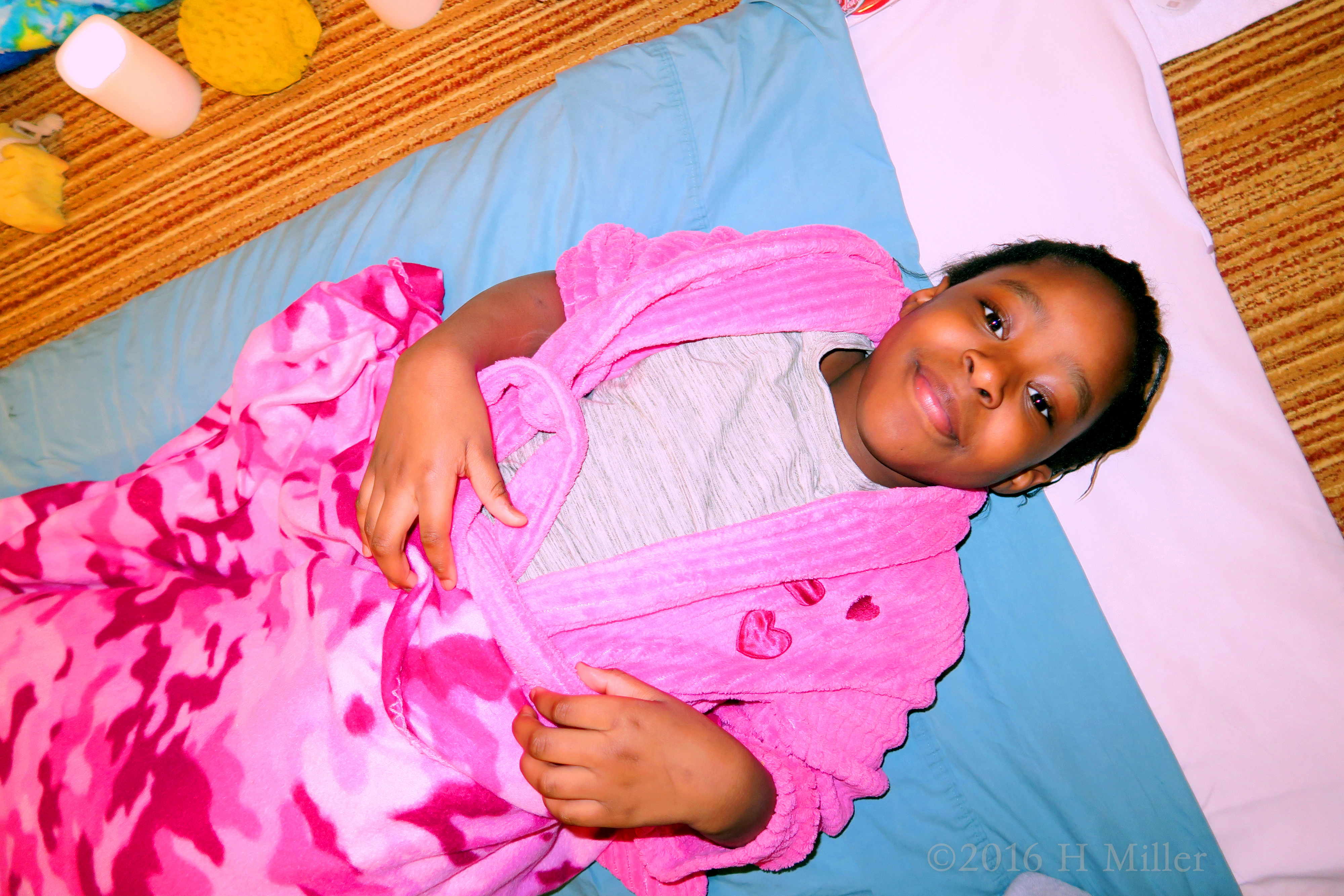 Smiling For The Camera Before The Facial. Smiling For The Camera Before The Facial.