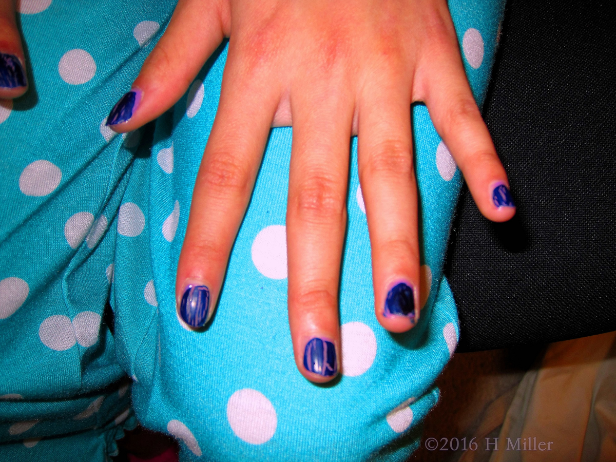 Super Cool Purpe Crackle Home Kids Spa Manicure