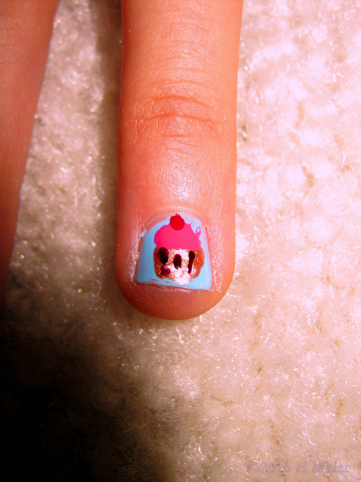 Sweet Home Kids Spa Cupcake Nail Art 