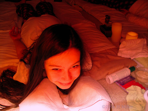 Relaxed After Her Home Kids Spa Massage Relaxed After Her Home Kids Spa Massage