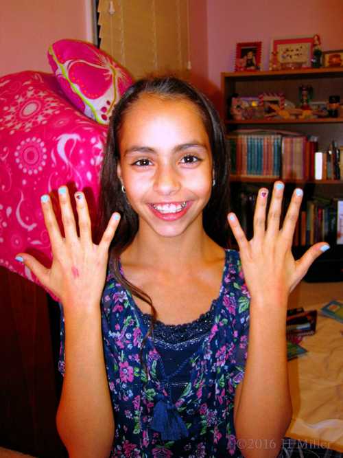 So Happy About Her Sweet Kids Mani So Happy About Her Sweet Kids Mani