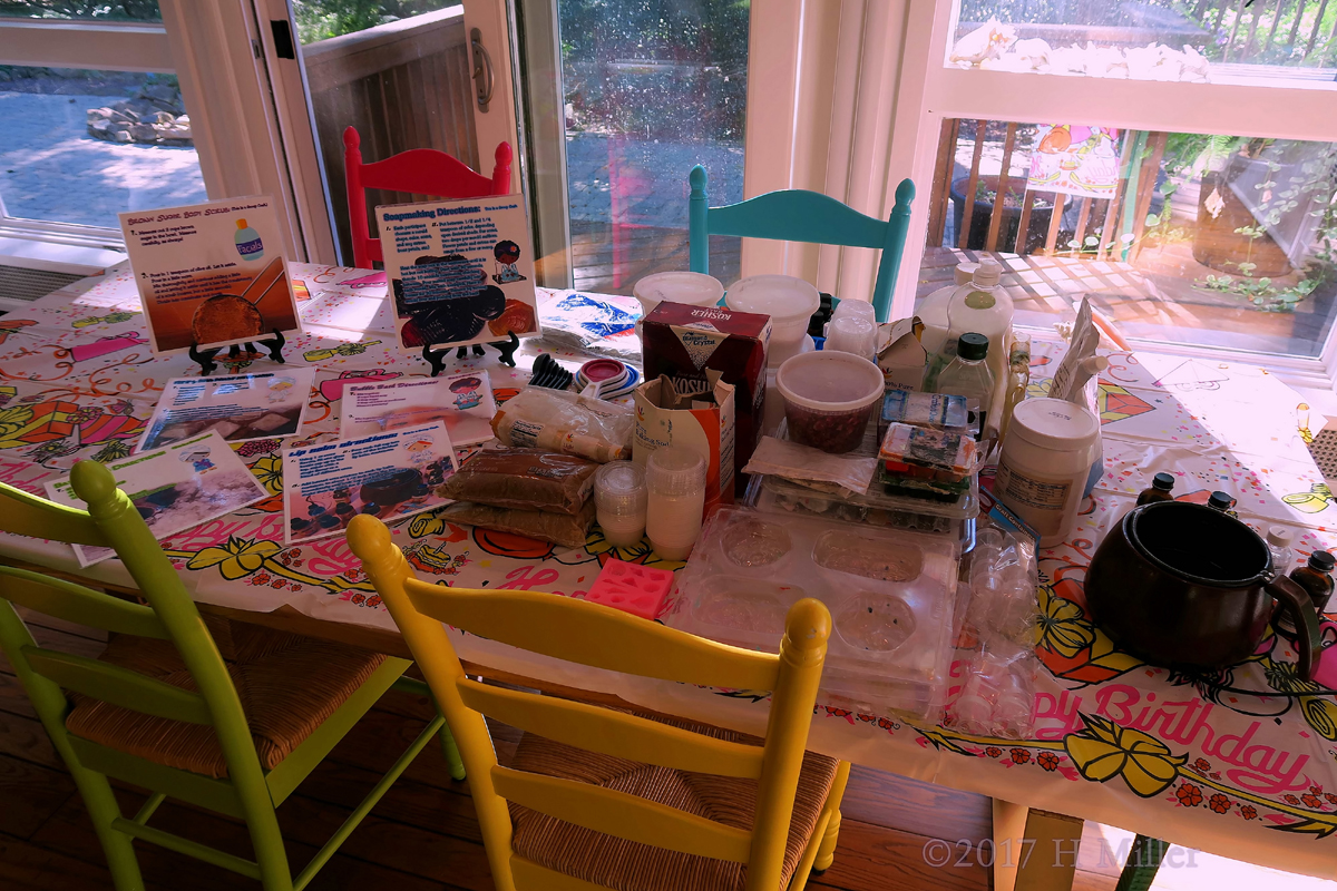 All The Ingredients For The Kids Craft Projects Are Laid Out 