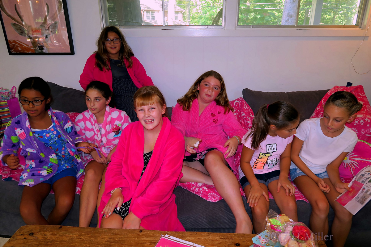 Group Photo With Kids Spa Robes 