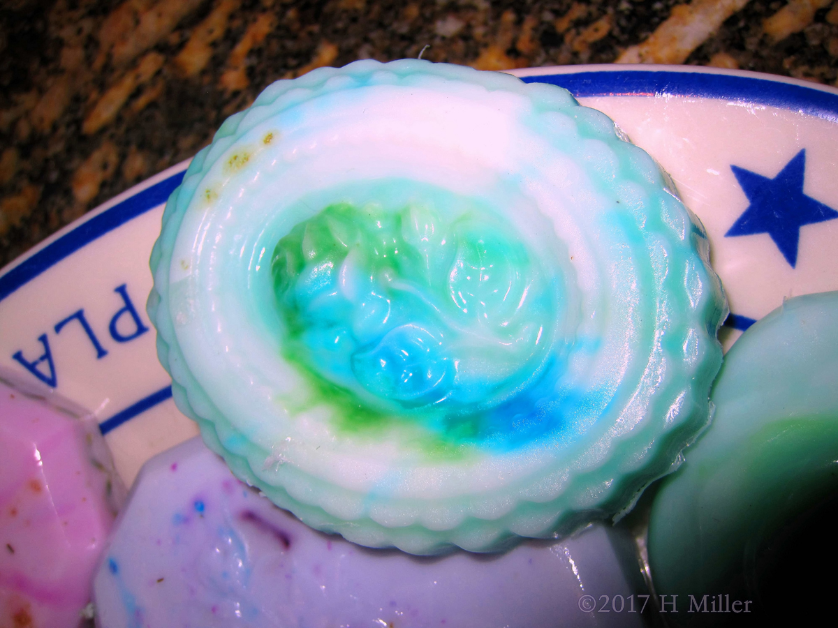 Sky Blue Soap With An Embossed Rose For This Beautiful Kids Craft! 