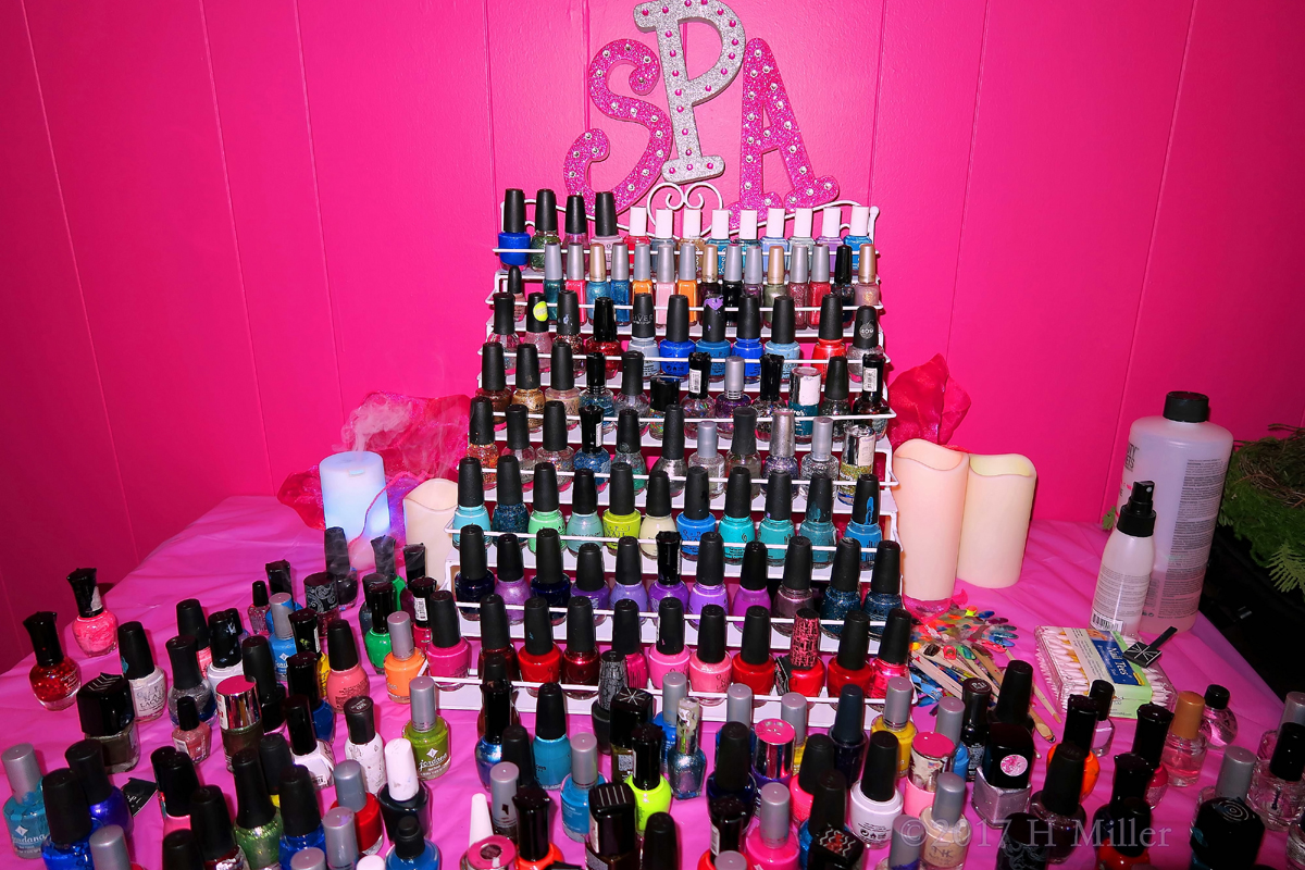 Tower Of Delightful Colors Nail Spa! 