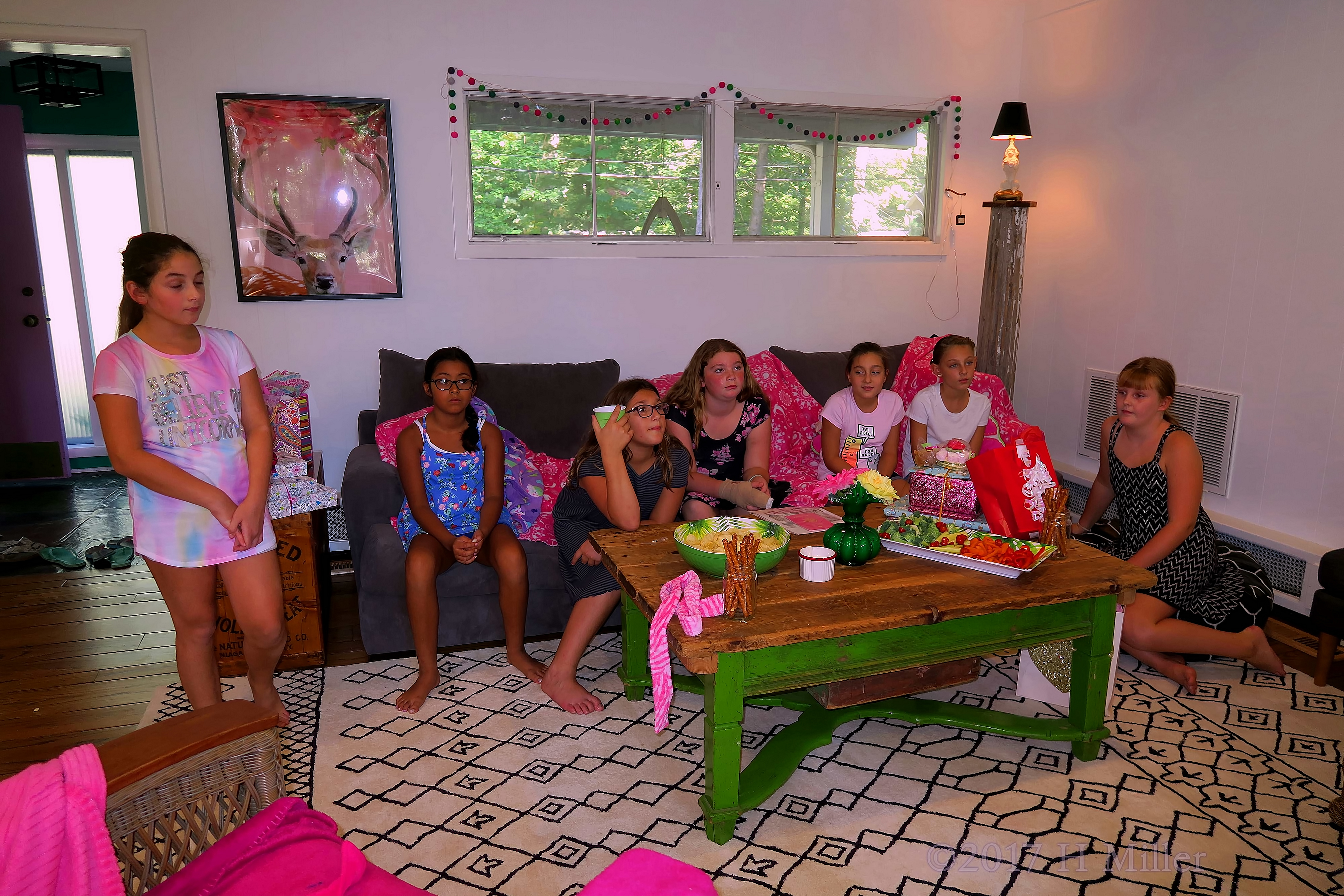 The Spa Party Snack Table Is Laid Out The Spa Party Snack Table Is Laid Out