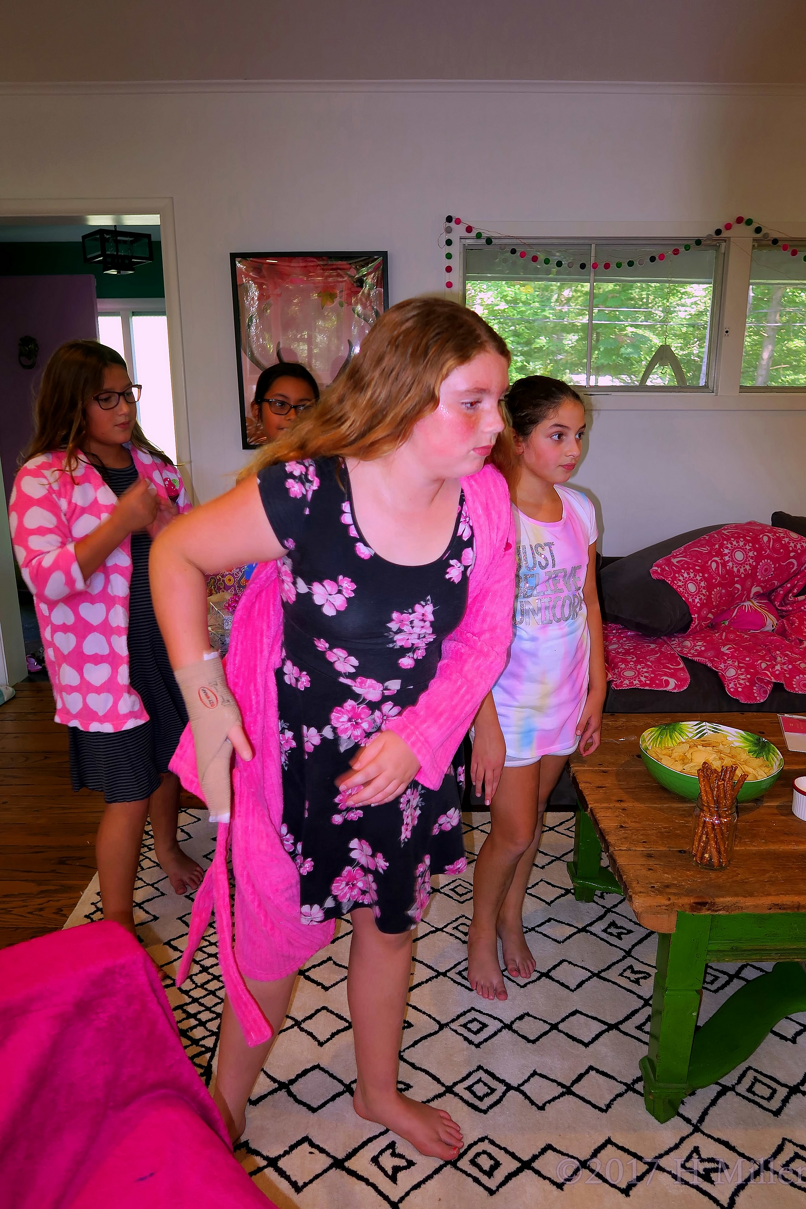 Wearing Their Spa Robes Wearing Their Spa Robes