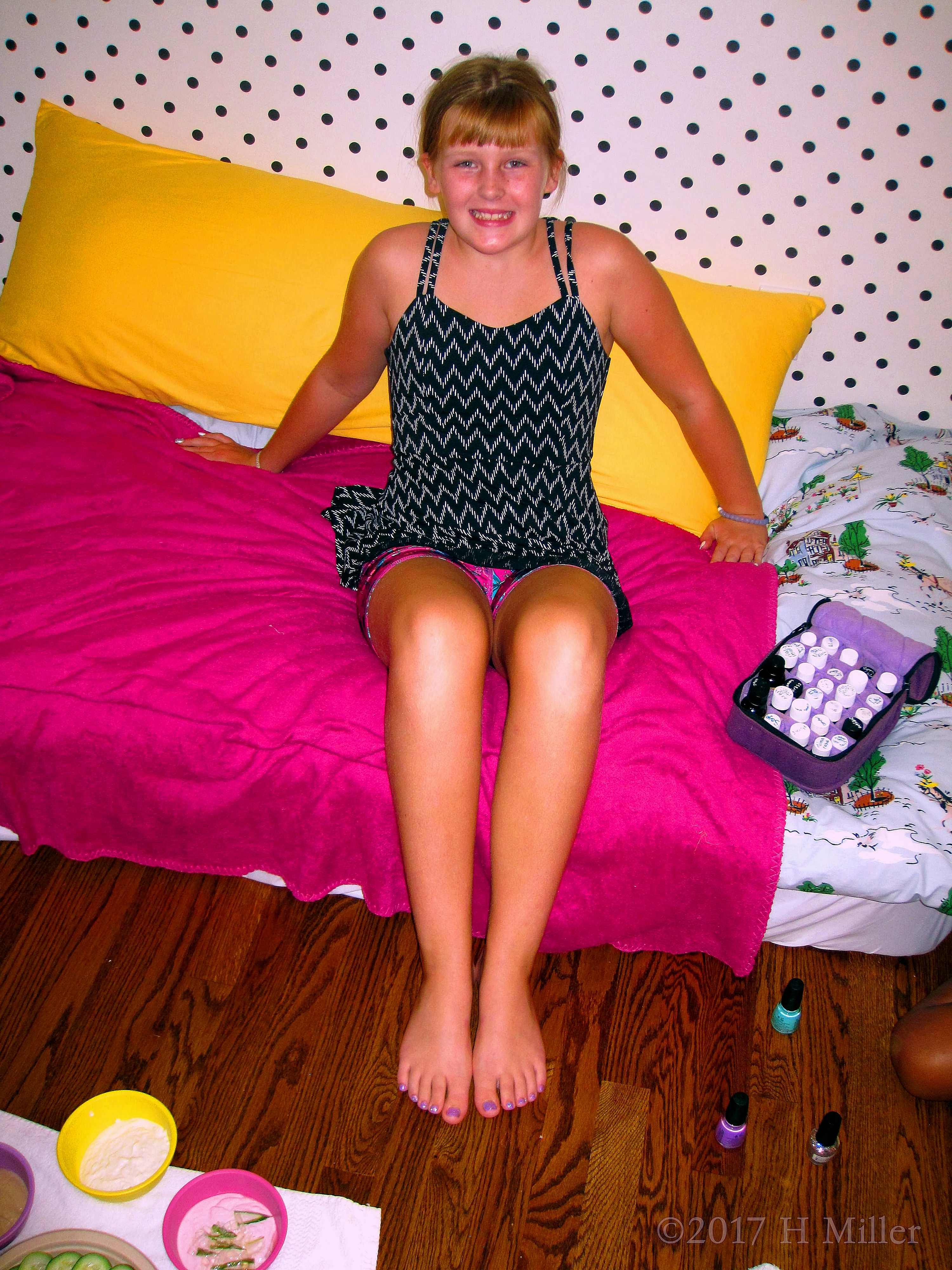 What Gorgeous Shades For Her Mini Mani And Mini Pedi! What Gorgeous Shades For Her Mini Mani And Mini Pedi!