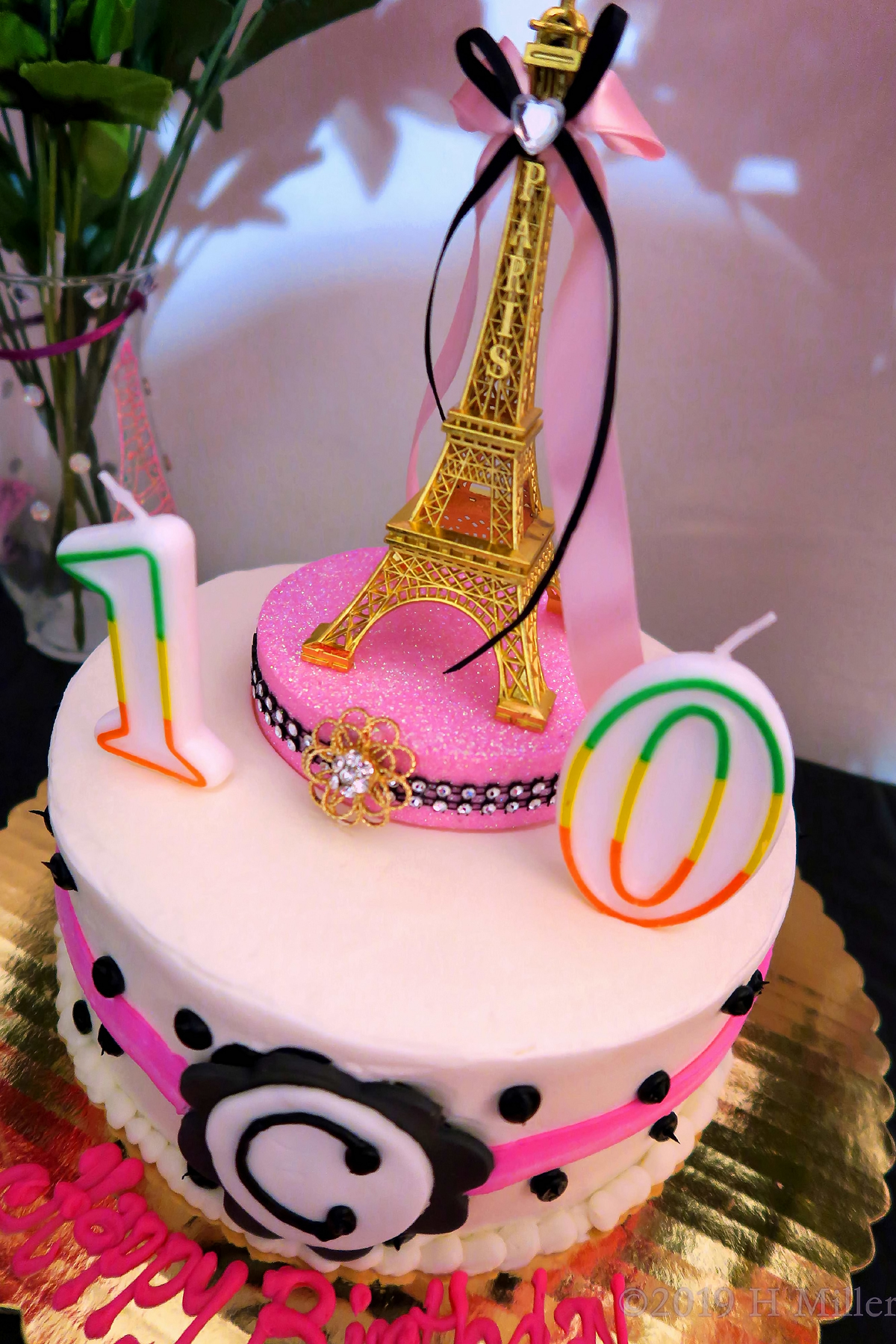 Eiffel Tower 10 Year Old Birthday Cake 