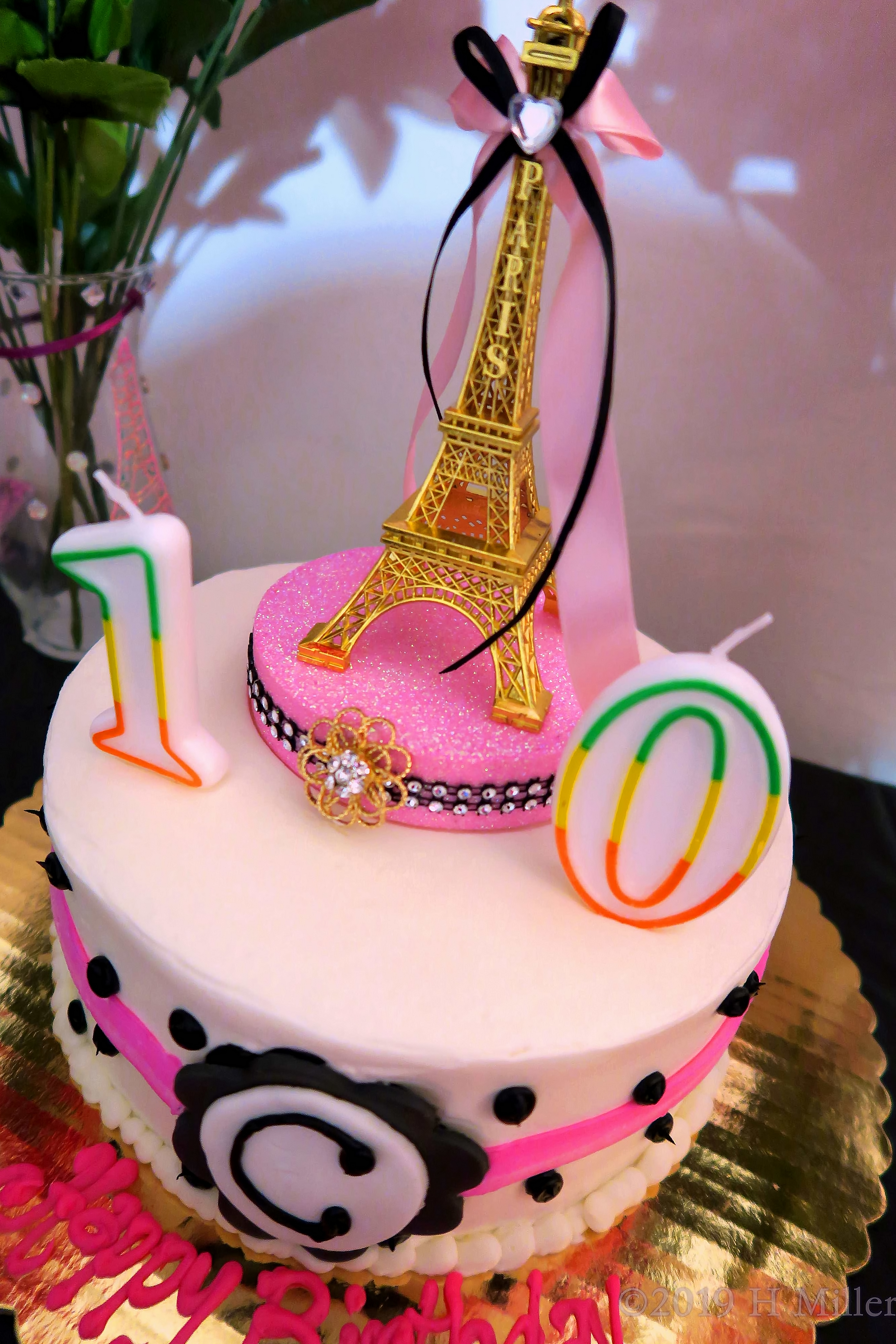 Eiffel Tower Birthday Cake 