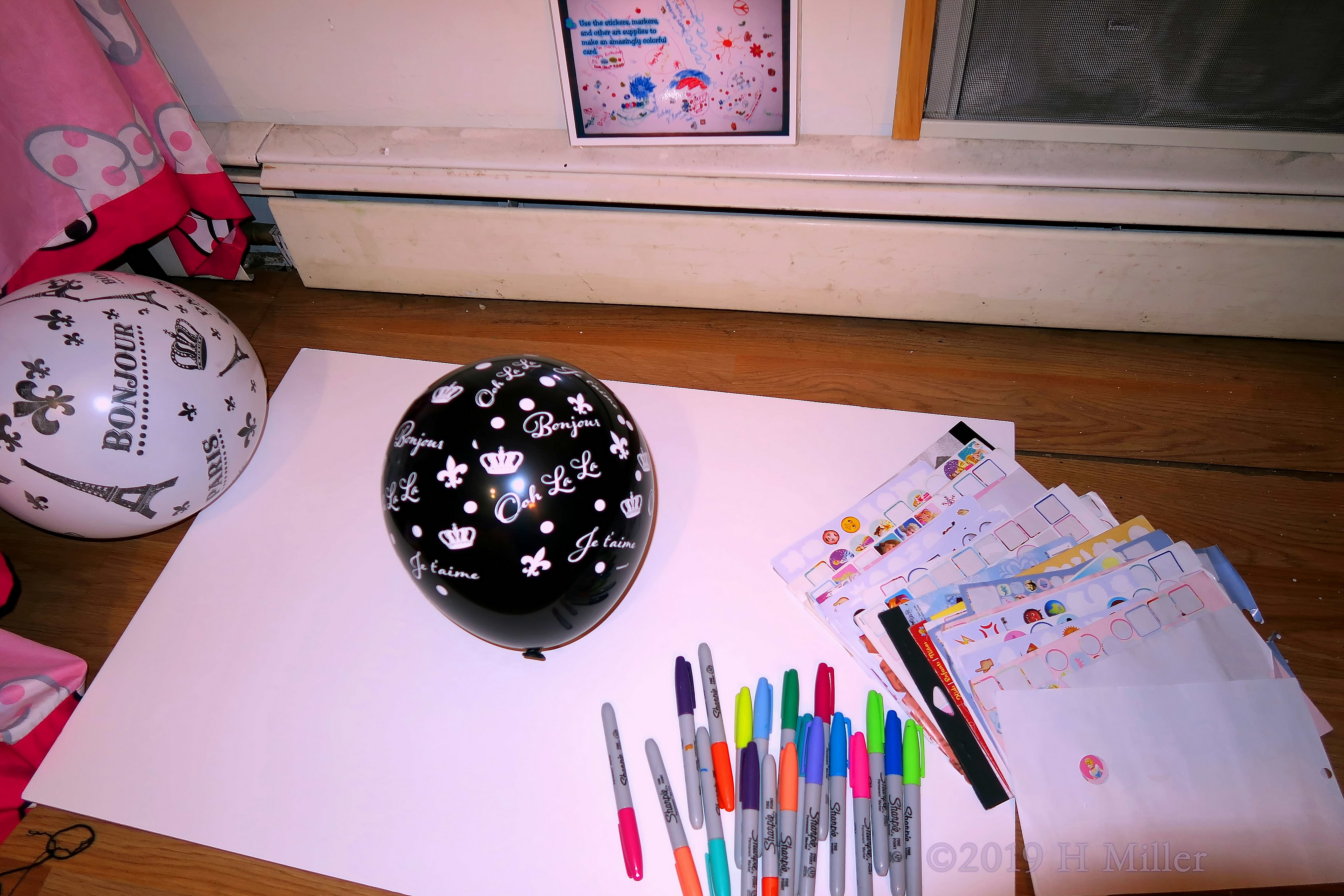 Spa Birthday Card Supplies With Scattered Balloons Spa Birthday Card Supplies With Scattered Balloons