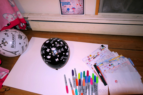 Spa Birthday Card Supplies With Scattered Balloons Spa Birthday Card Supplies With Scattered Balloons