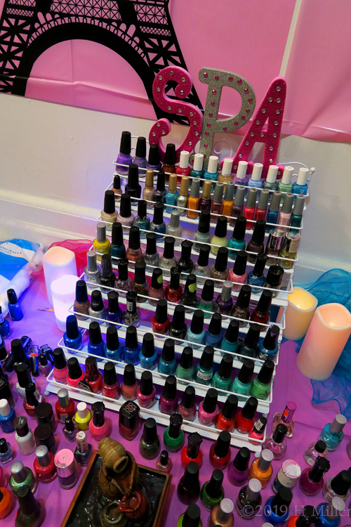 Sparkle SPA Sign On Top Of Nail Spa Polish Display Sparkle SPA Sign On Top Of Nail Spa Polish Display