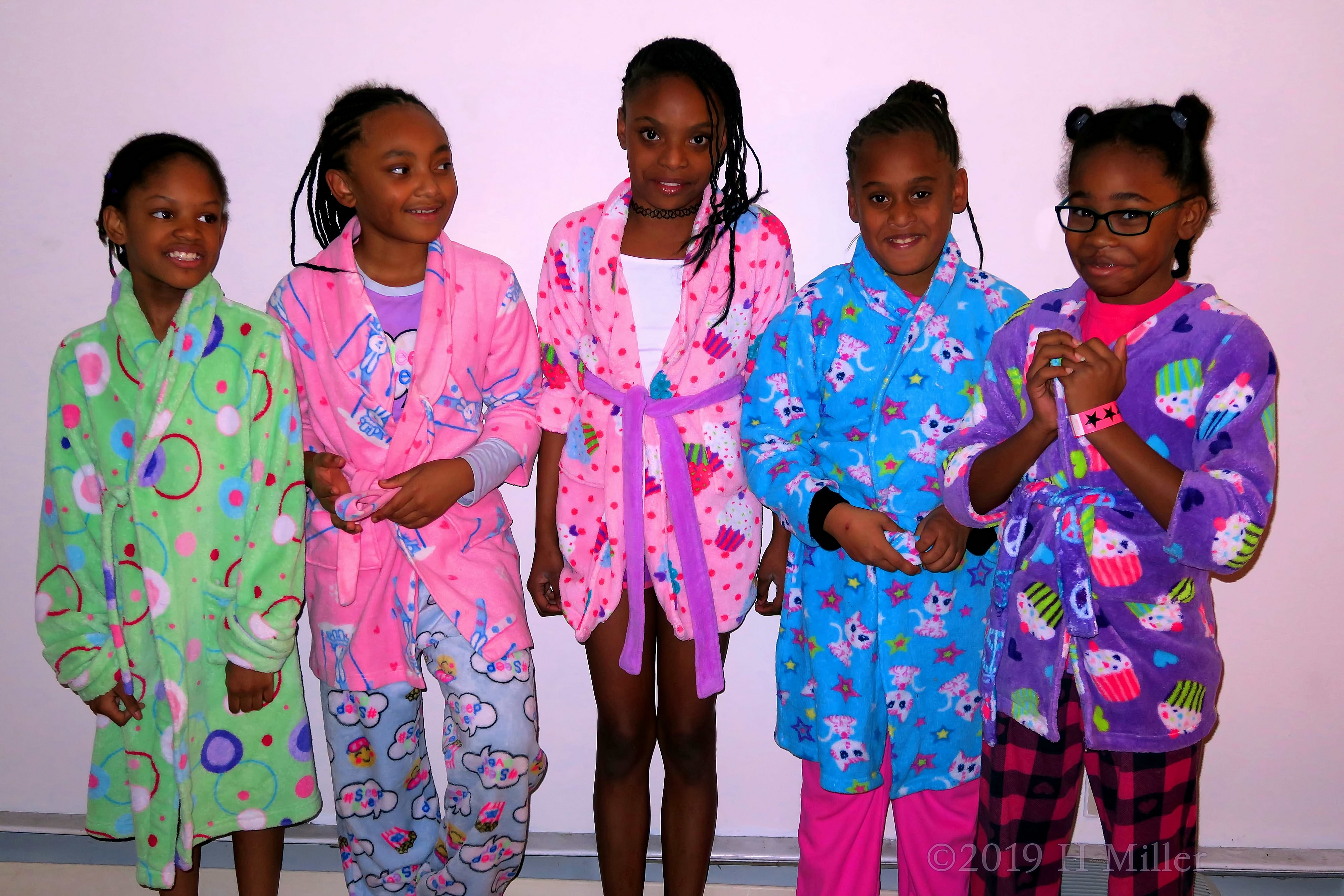 Ciony And All Her Guests in Spa Robes For The Group Photo Ciony And All Her Guests in Spa Robes For The Group Photo