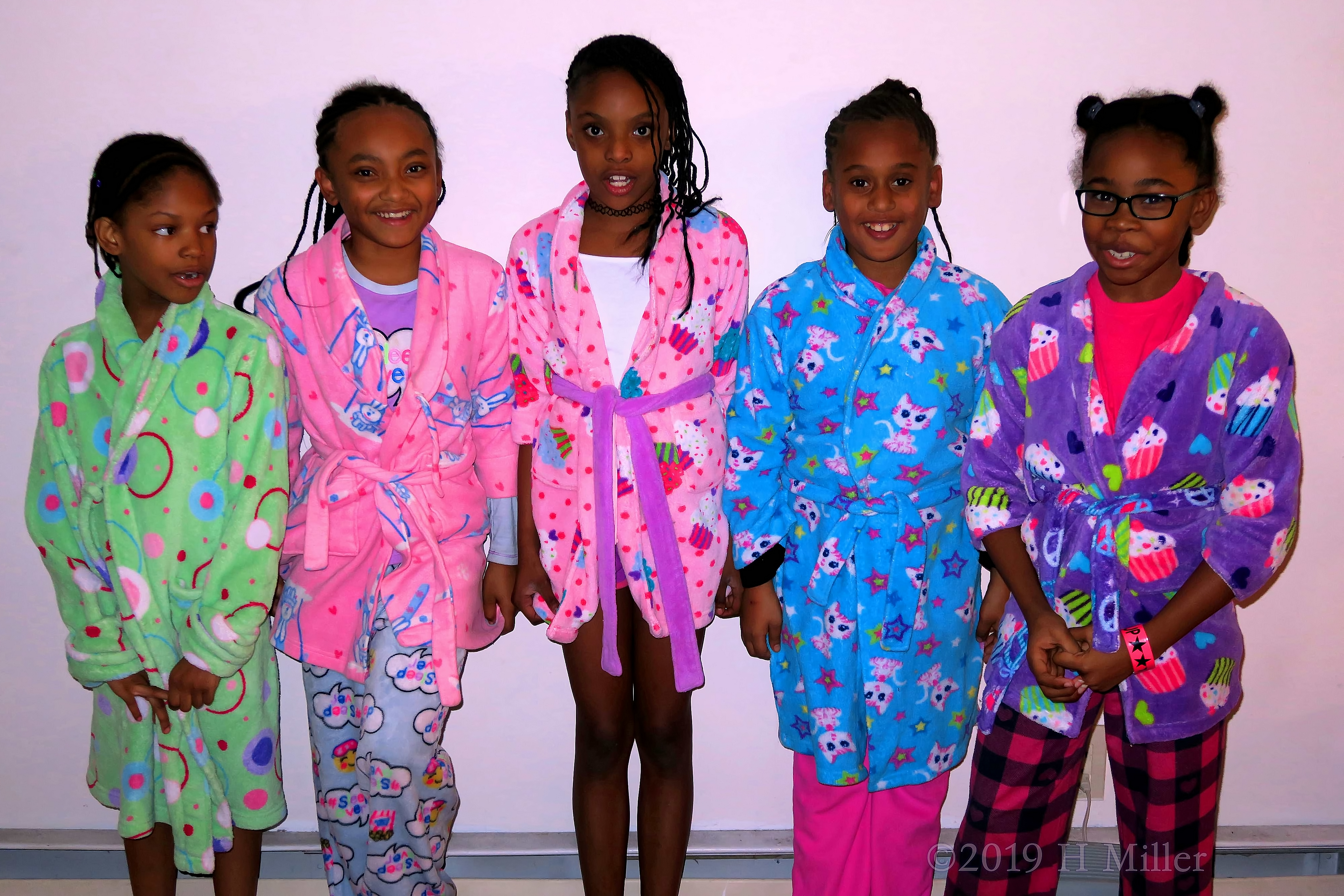 Everyone With Spa Robes On Ready For The Girls Party! Everyone With Spa Robes On Ready For The Girls Party!