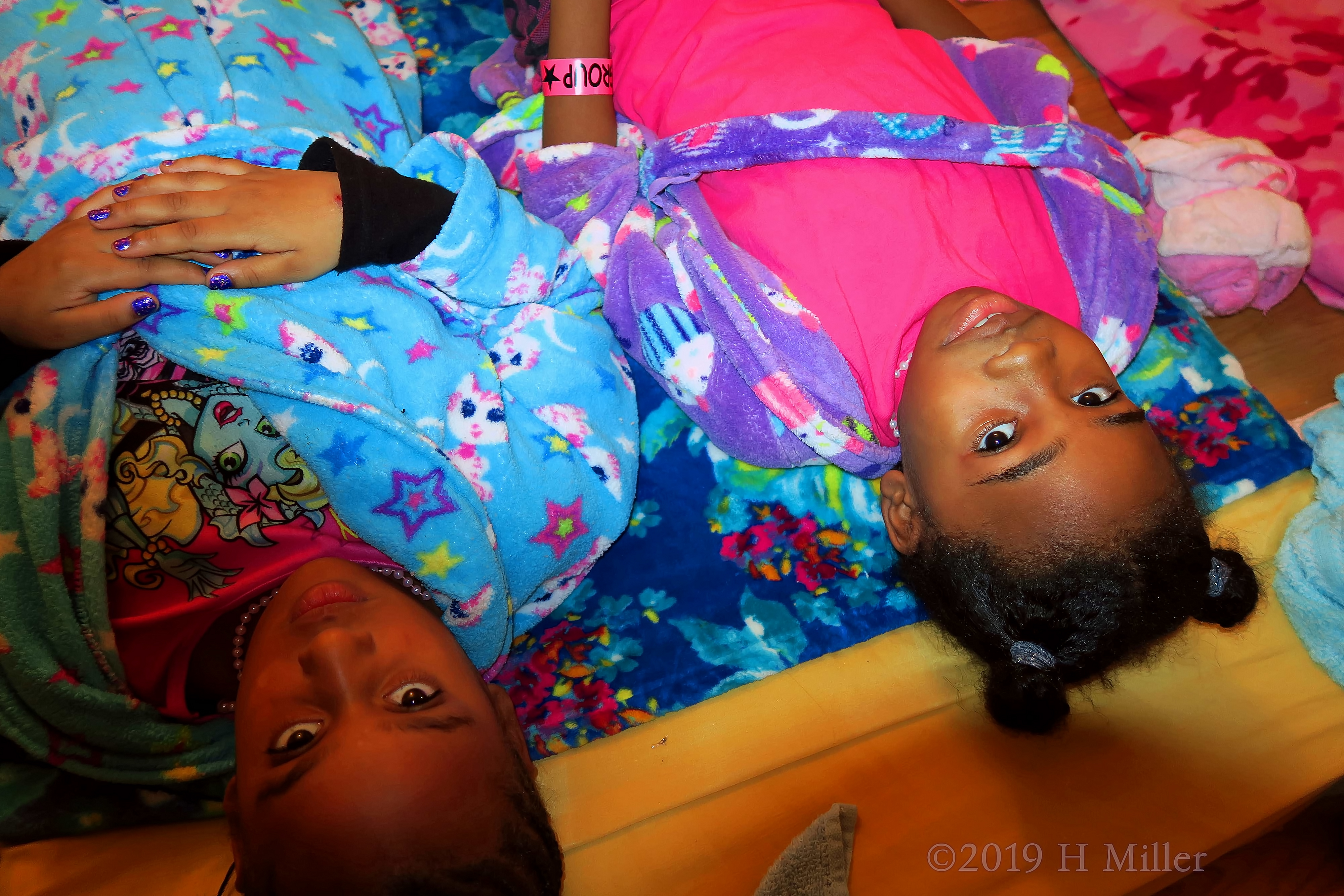 Purple Cupcake Robed Guest And Cat Robed Guest Ready For Girls Facial Spa Treatments! Purple Cupcake Robed Guest And Cat Robed Guest Ready For Girls Facial Spa Treatments!