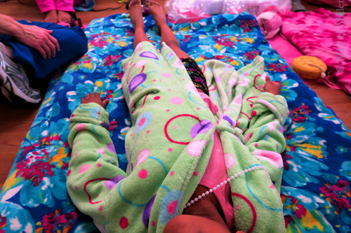 Lime Green Spa Robe At The Spa Party, Ready For Her Spa Treatment! Lime Green Spa Robe At The Spa Party, Ready For Her Spa Treatment!