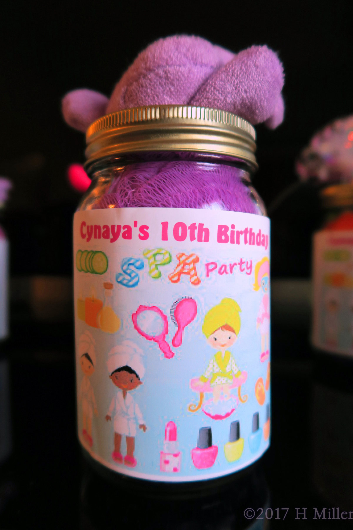 One Closer Look Of The Soft Toy Party Favor Jar For Cynaya's 10th Birthday! 