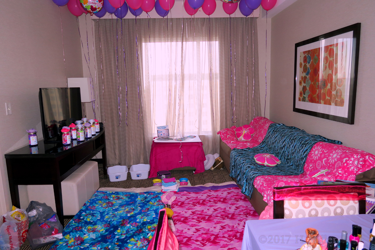 Party Area Is All Ready For The Girls To Have Fun! 