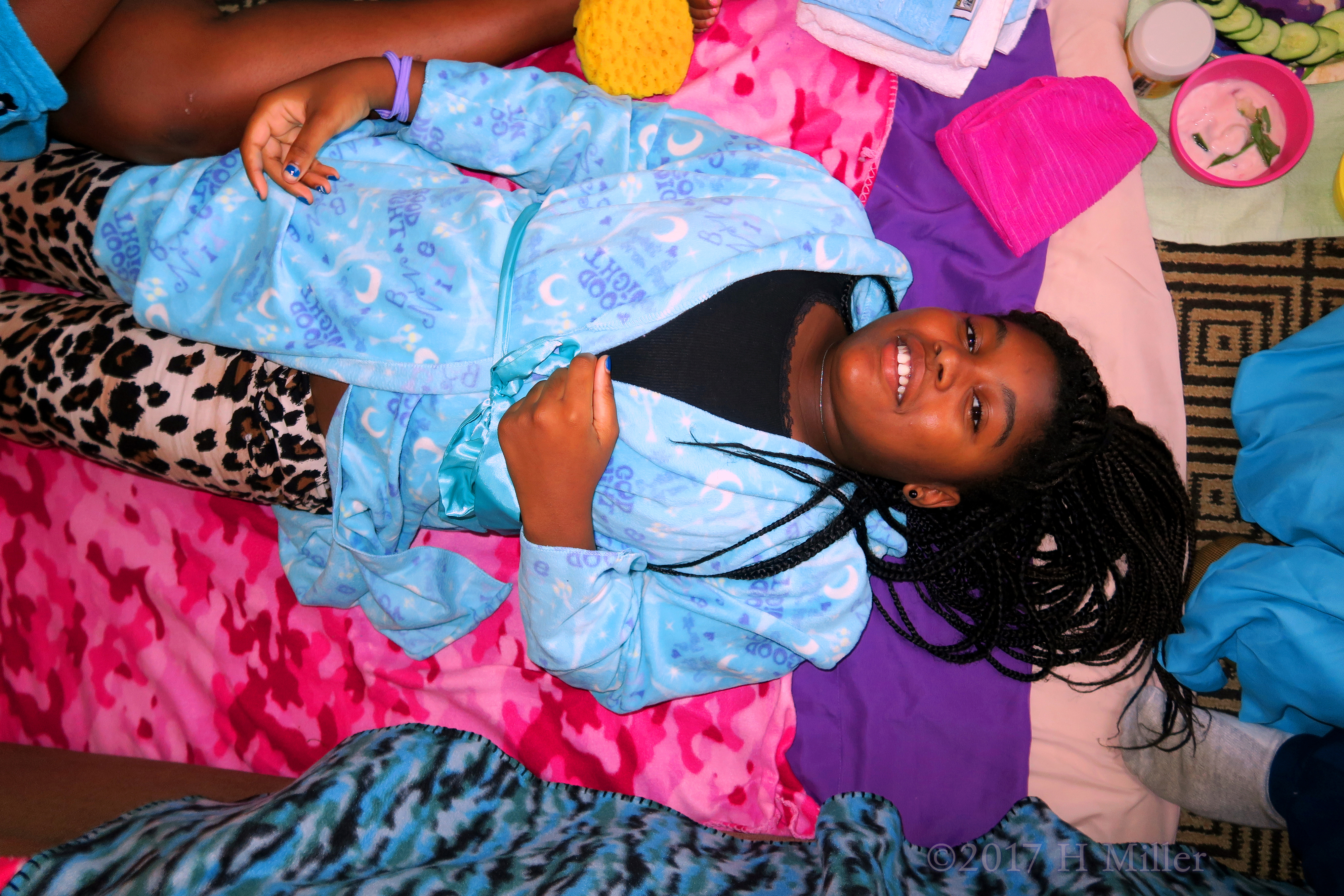 All Ready To Relax During Her Kids Facial. 4 All Ready To Relax During Her Kids Facial. 4