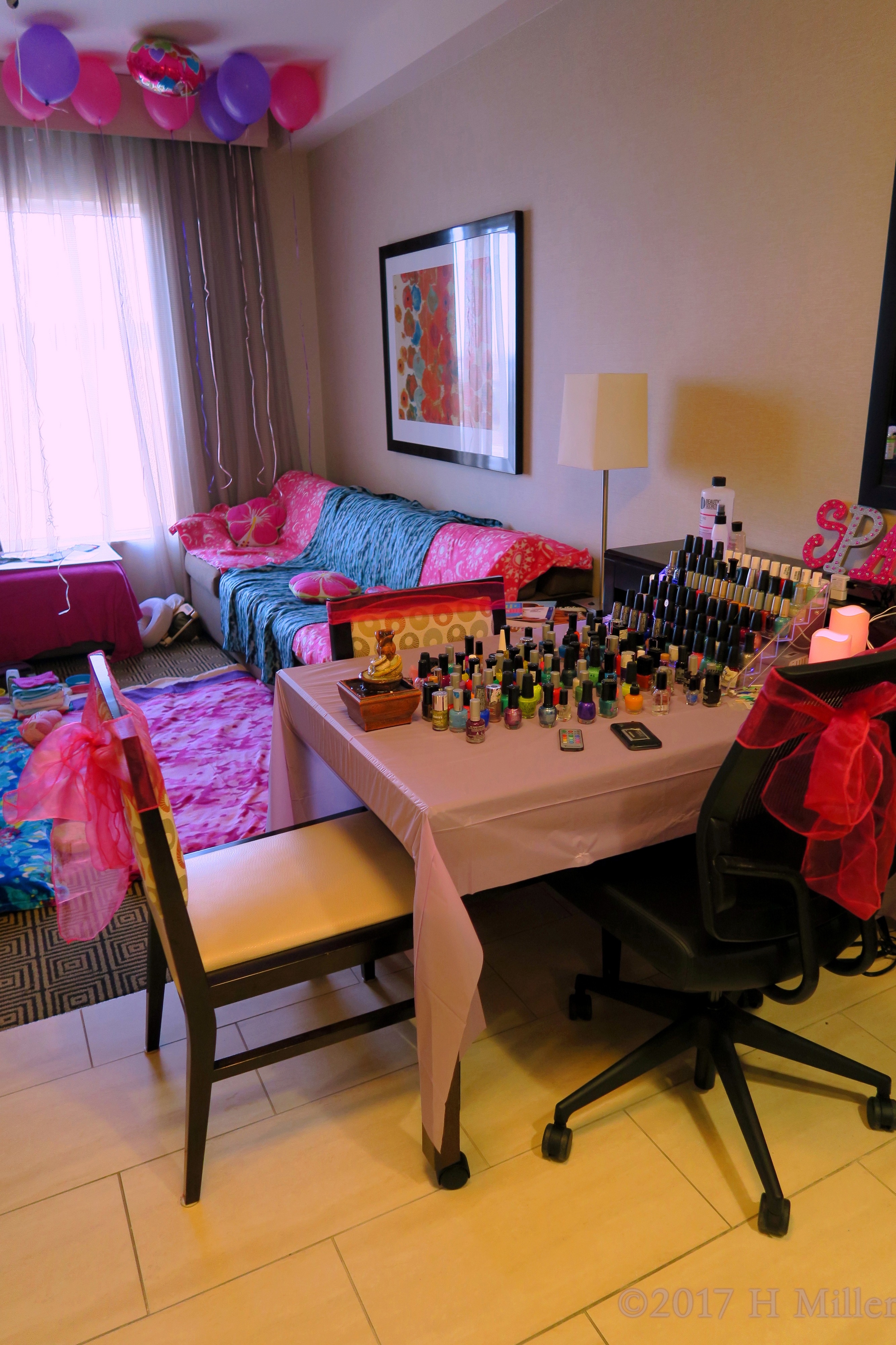 Beautiful Kids Spa Party Setup! Beautiful Kids Spa Party Setup!