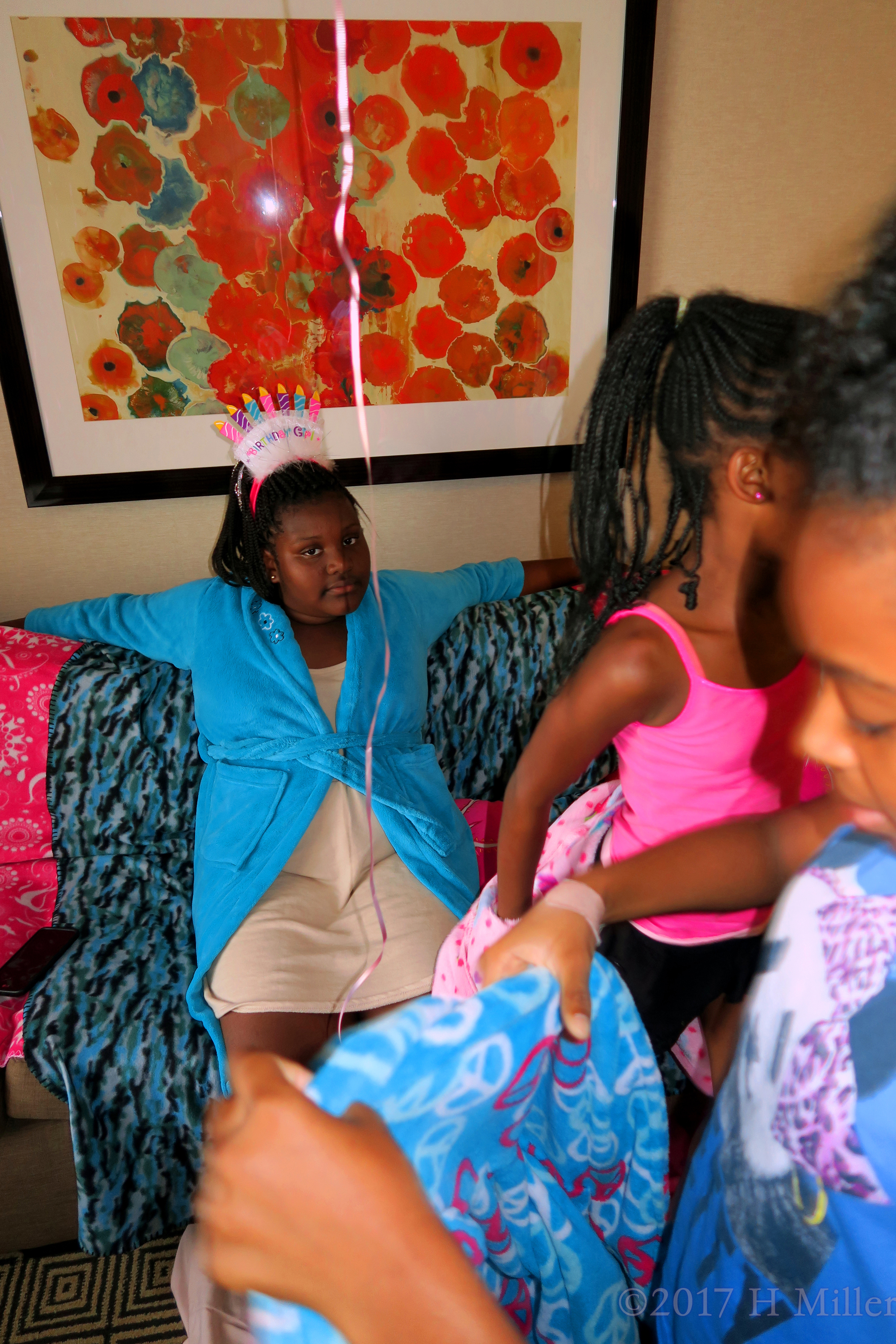 Cynaya Is Ready While Her Friends Put On Their Spa Robes! Cynaya Is Ready While Her Friends Put On Their Spa Robes!