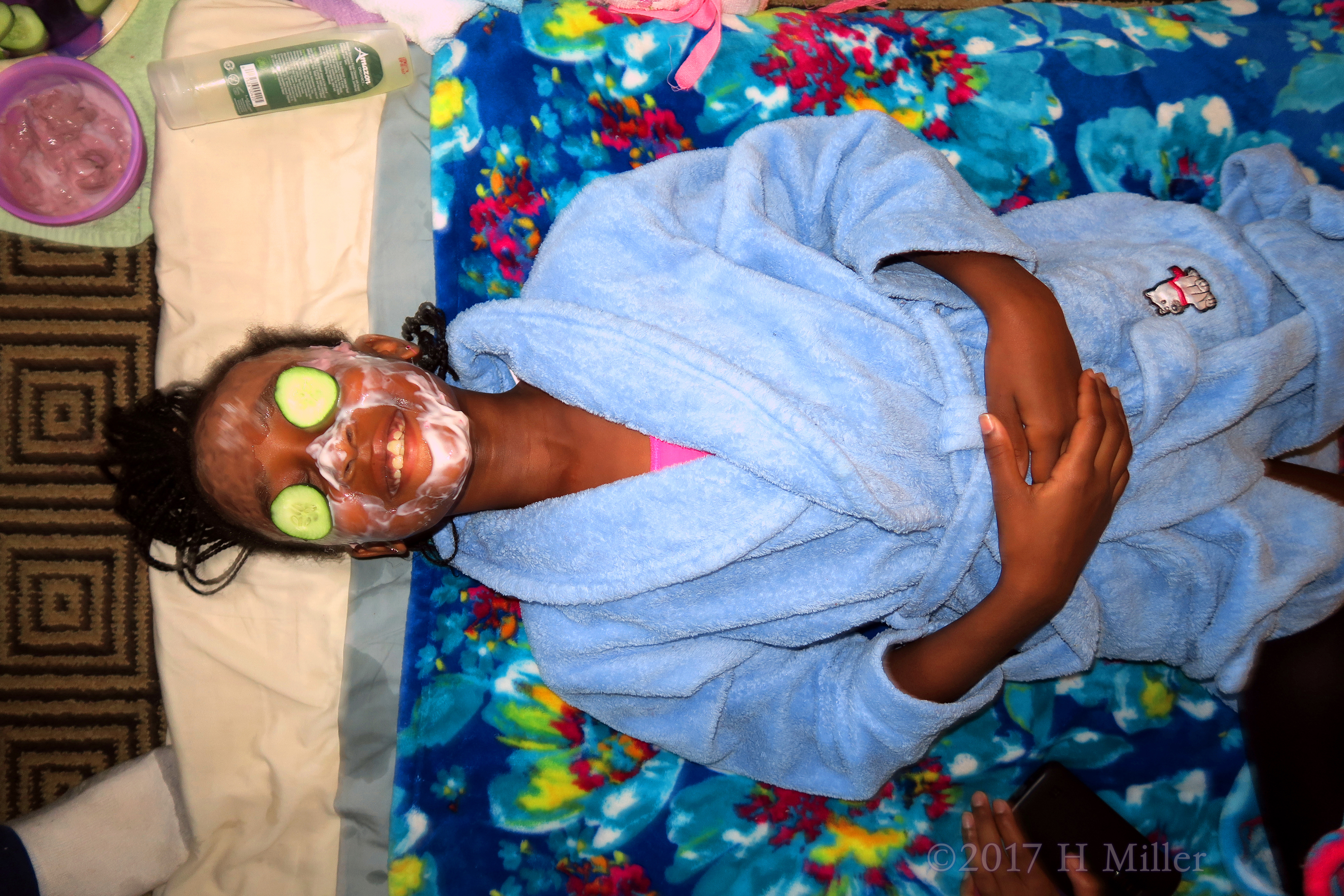 She Smiles Big During Her Relaxing Kids Facial! 4 She Smiles Big During Her Relaxing Kids Facial! 4