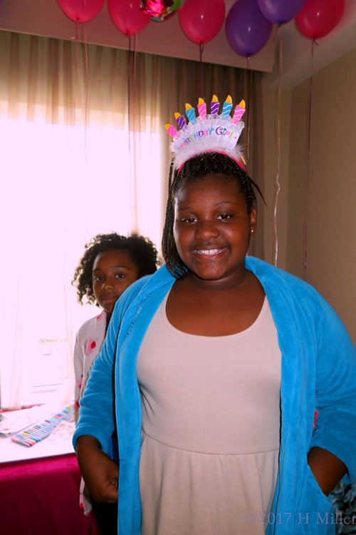 Cynaya Smiling With Her Awesome Birthday Crown!
