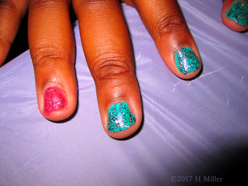 Shining And Sparkling Kids Mini Mani!