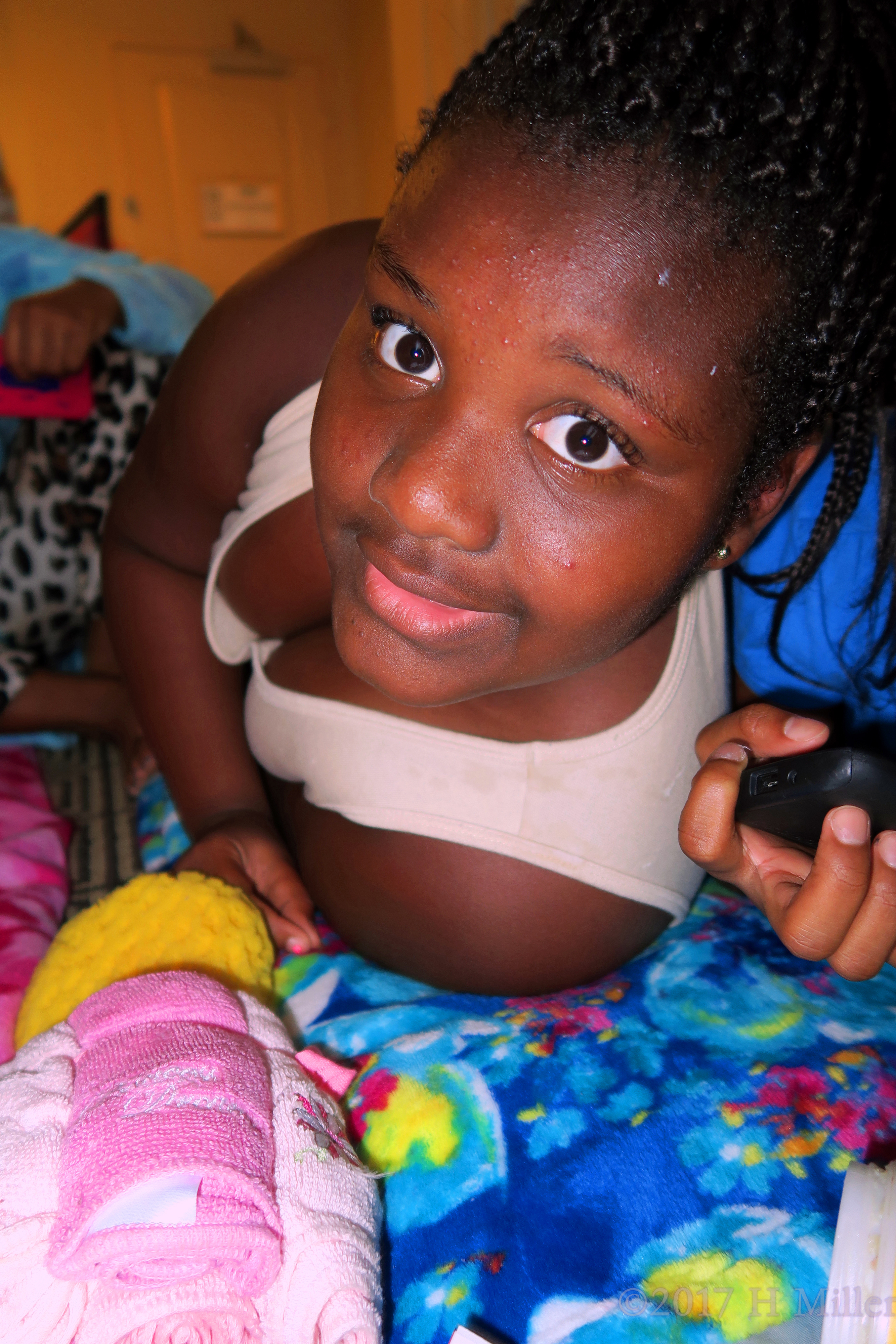 A Closeup Picture Of The Birthday Girl. A Closeup Picture Of The Birthday Girl.