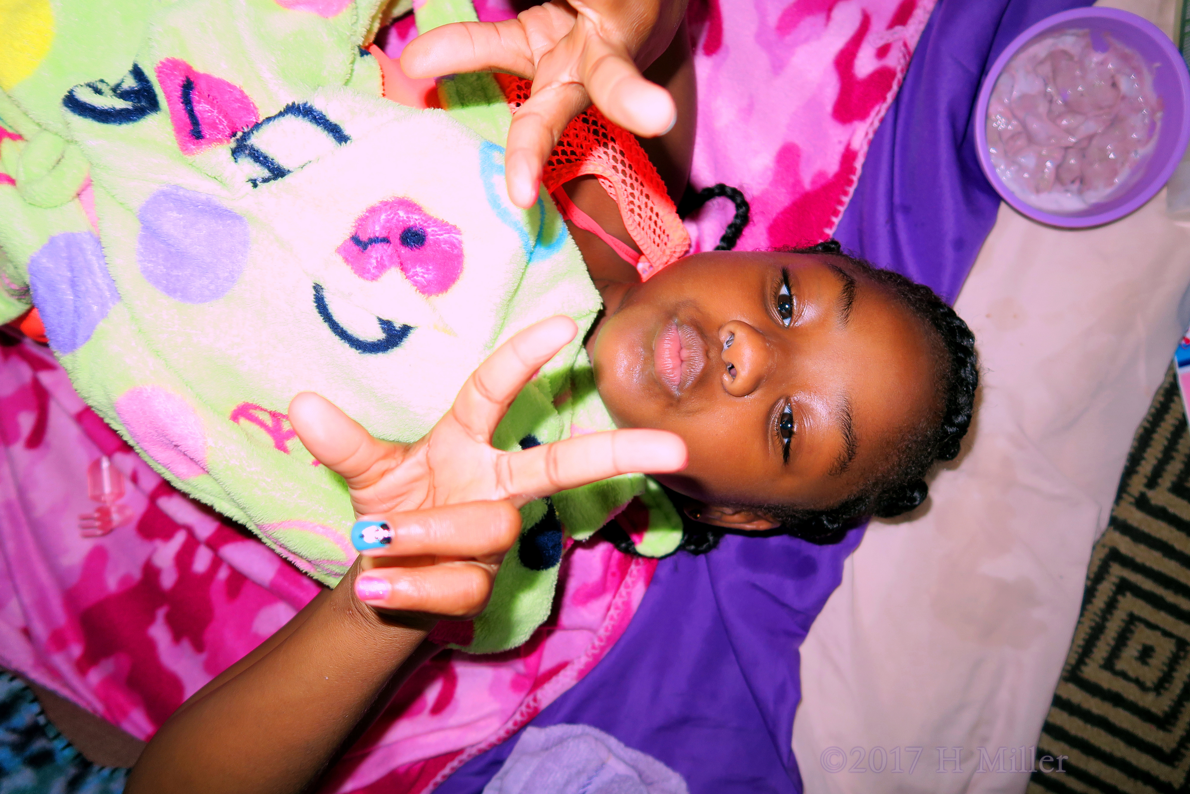 Feels Relaxed And Happy After Her Kids Facial! Feels Relaxed And Happy After Her Kids Facial!