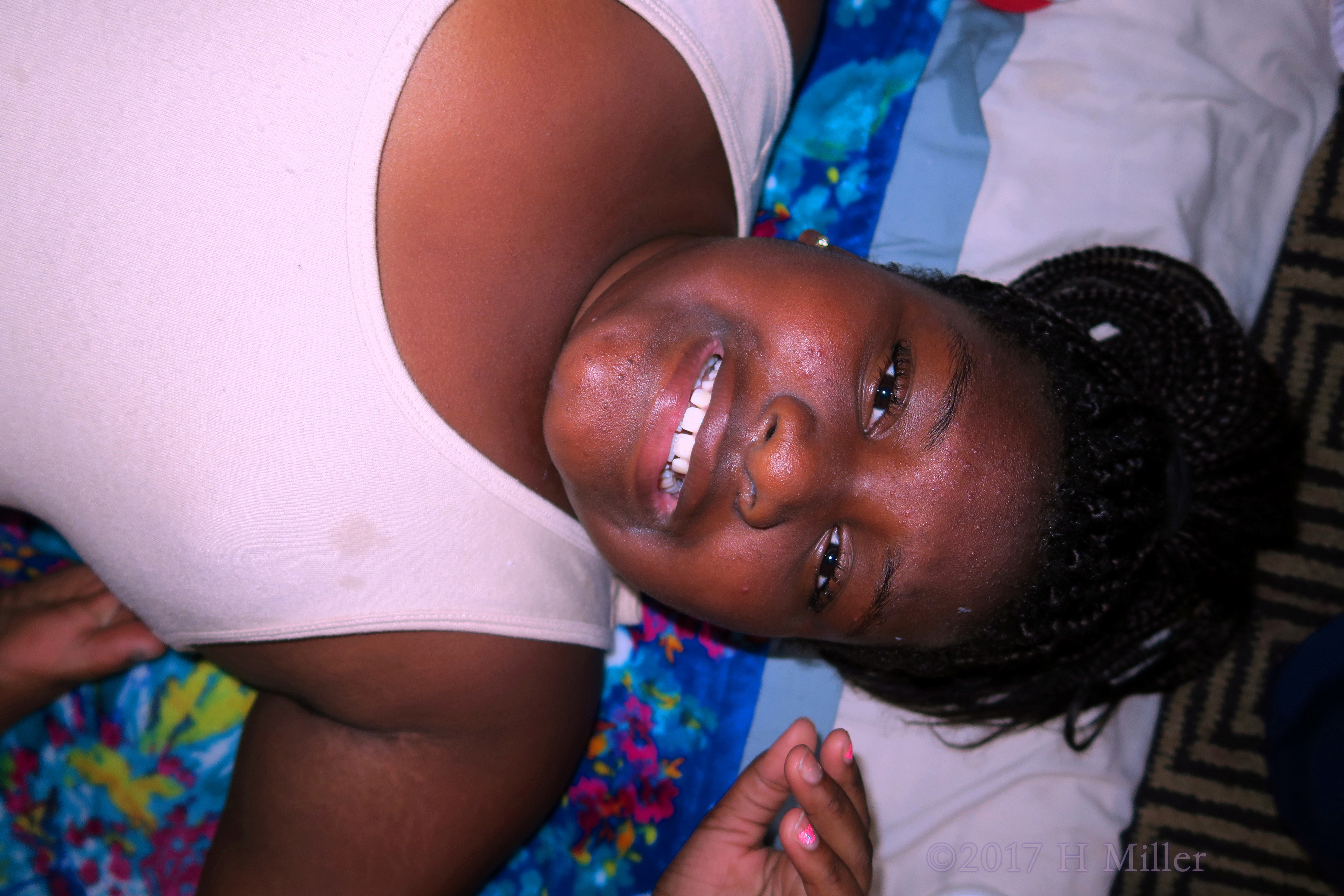 One More Pic With A Big Smile After The Girls Facial Activity! One More Pic With A Big Smile After The Girls Facial Activity!