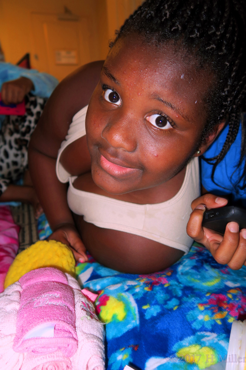 A Closeup Picture Of The Birthday Girl. A Closeup Picture Of The Birthday Girl.