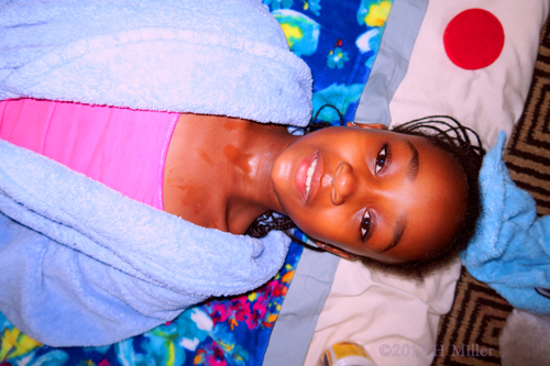 Refreshed After Her Facial For Girls At The Spa Party Refreshed After Her Facial For Girls At The Spa Party