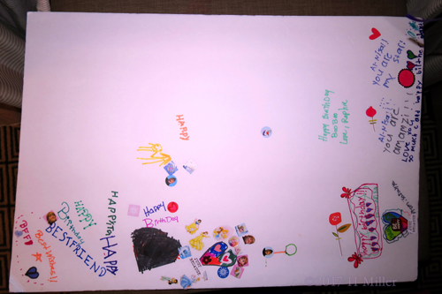 Spa Birthday Card With Cute Messages And Drawings For Cynaya!