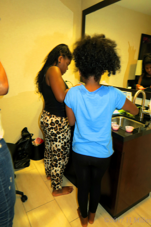 The Girls Continue Making Lip Balm As The Instructions Dictate! The Girls Continue Making Lip Balm As The Instructions Dictate!