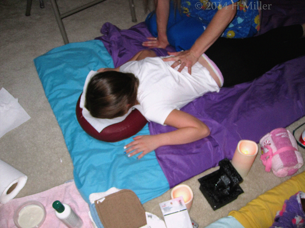 Feeling Calm And Light. Kids Massage Is Proven To Be Of Benefit! 