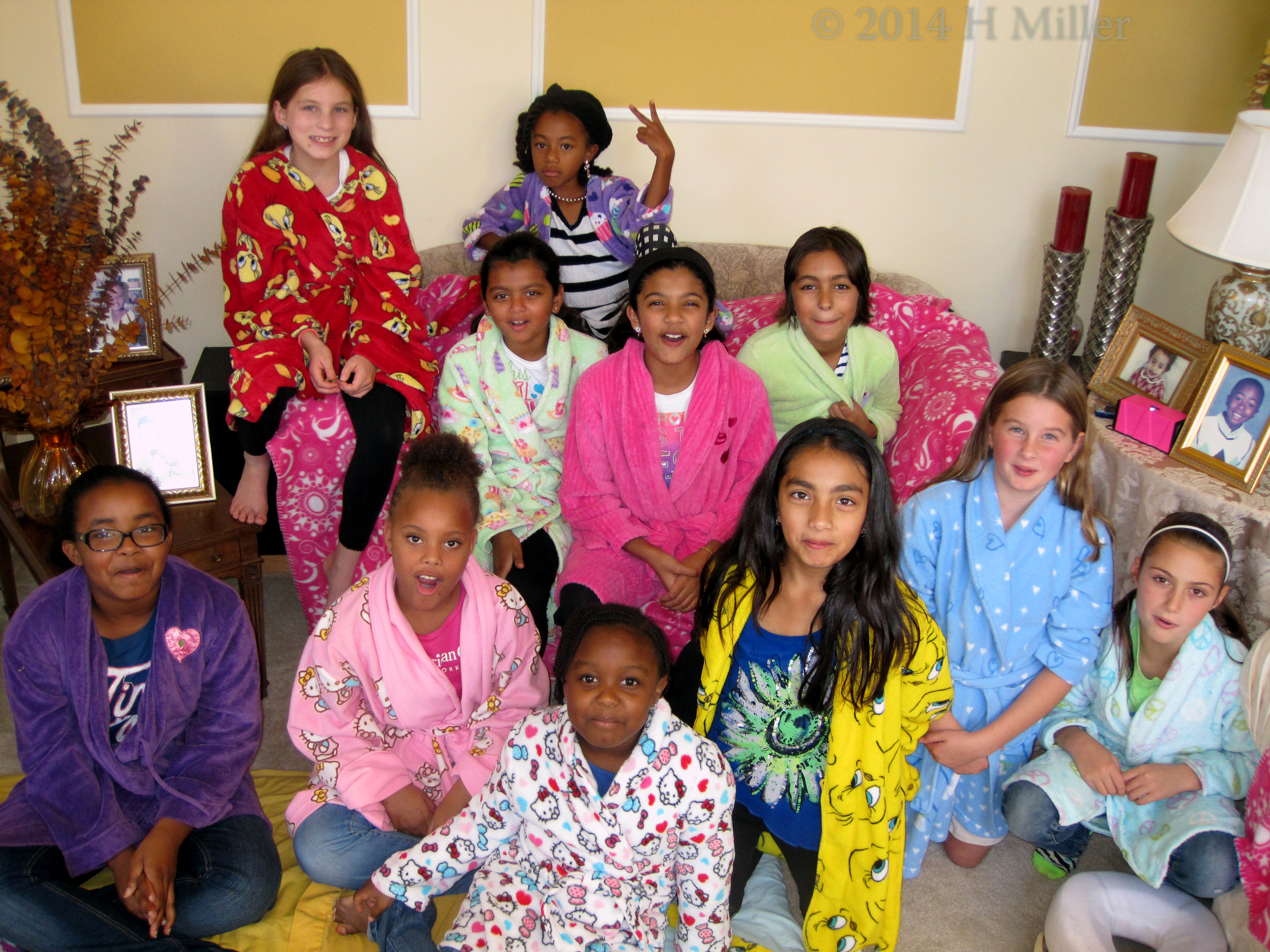 Spa Party Pic With Robes On. Spa Party Pic With Robes On.