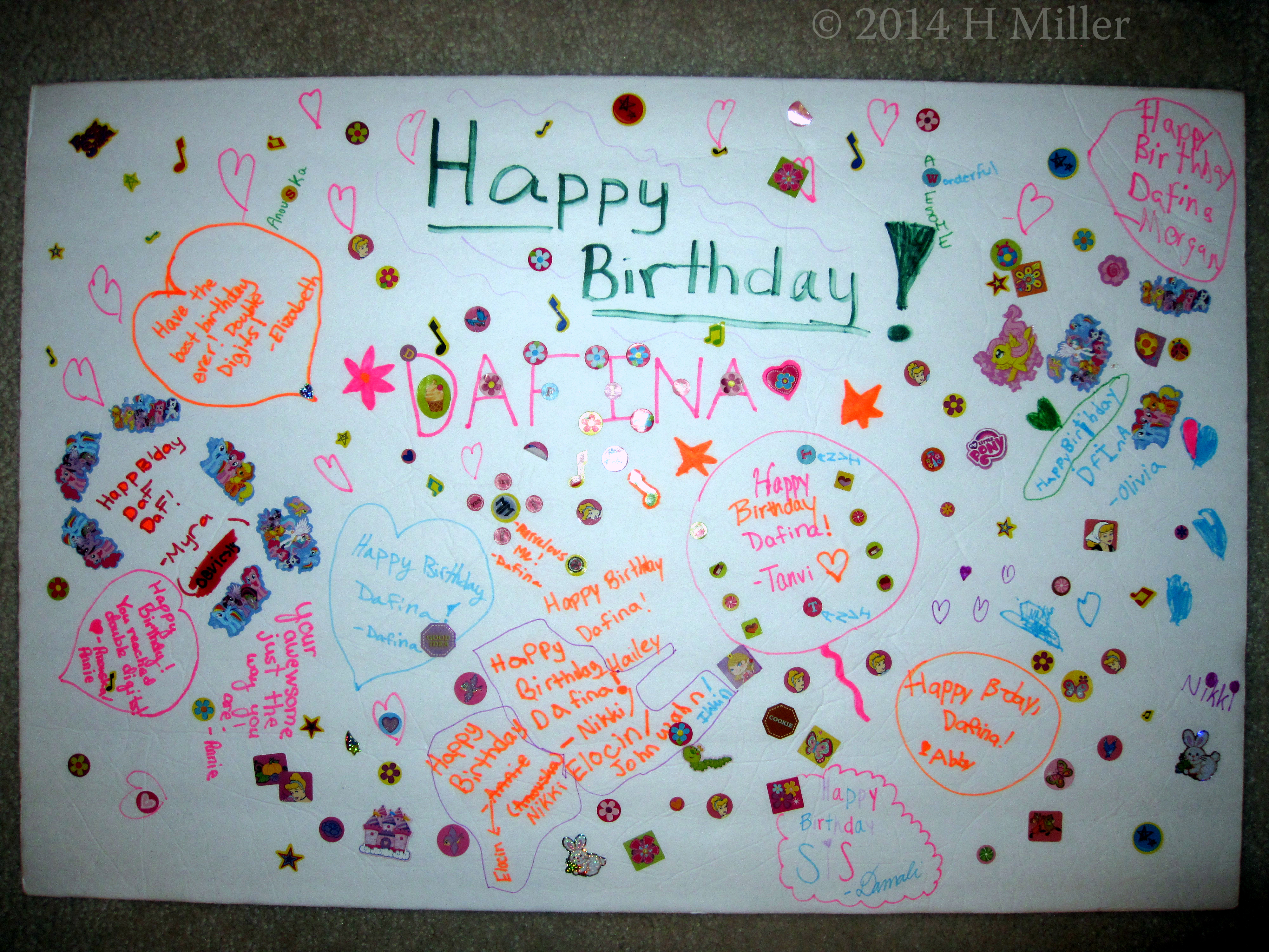 Dafina's Spa Birthday Card. 