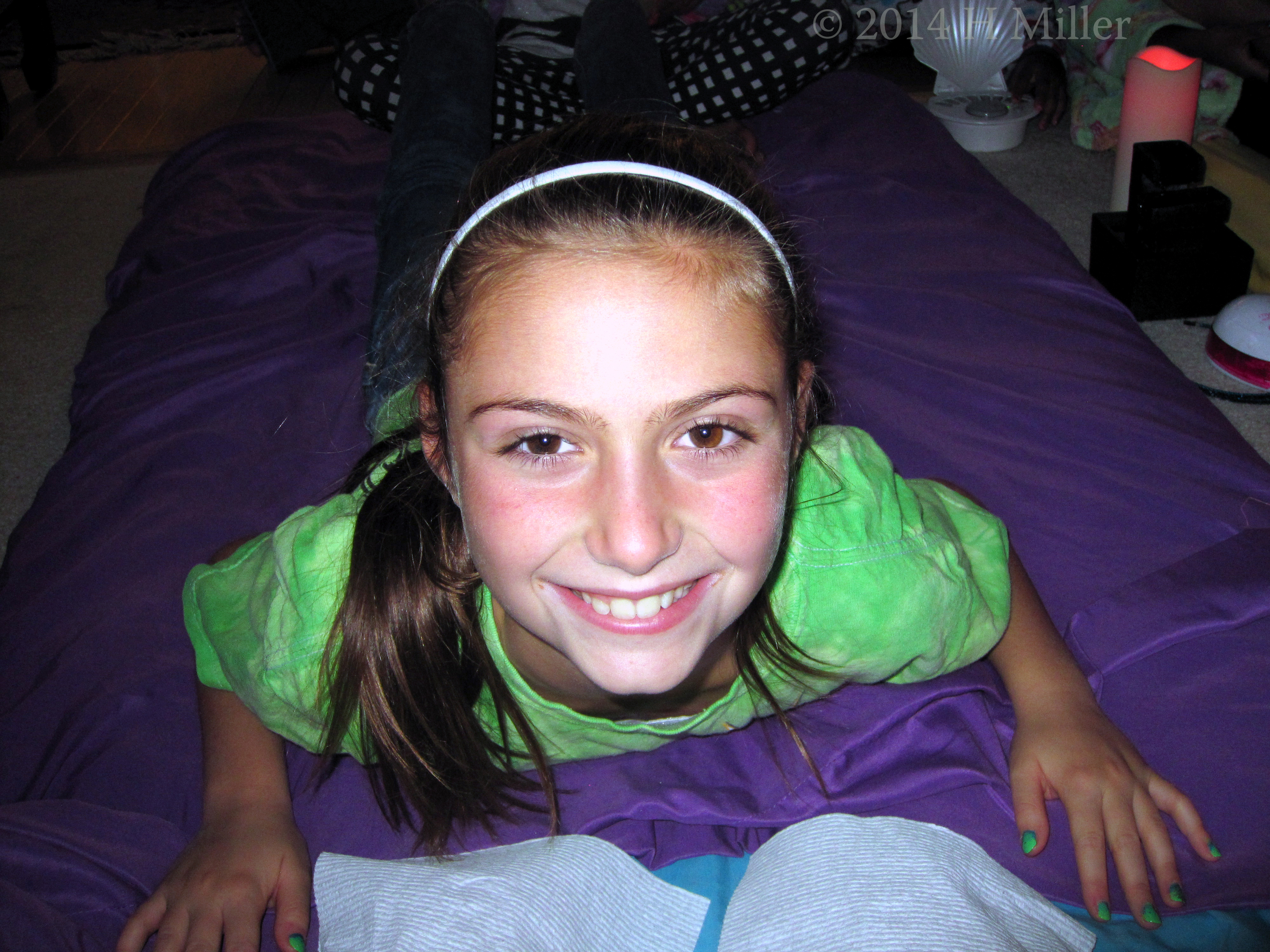 Massage For Kids At Dafina's Spa Party. Massage For Kids At Dafina's Spa Party.