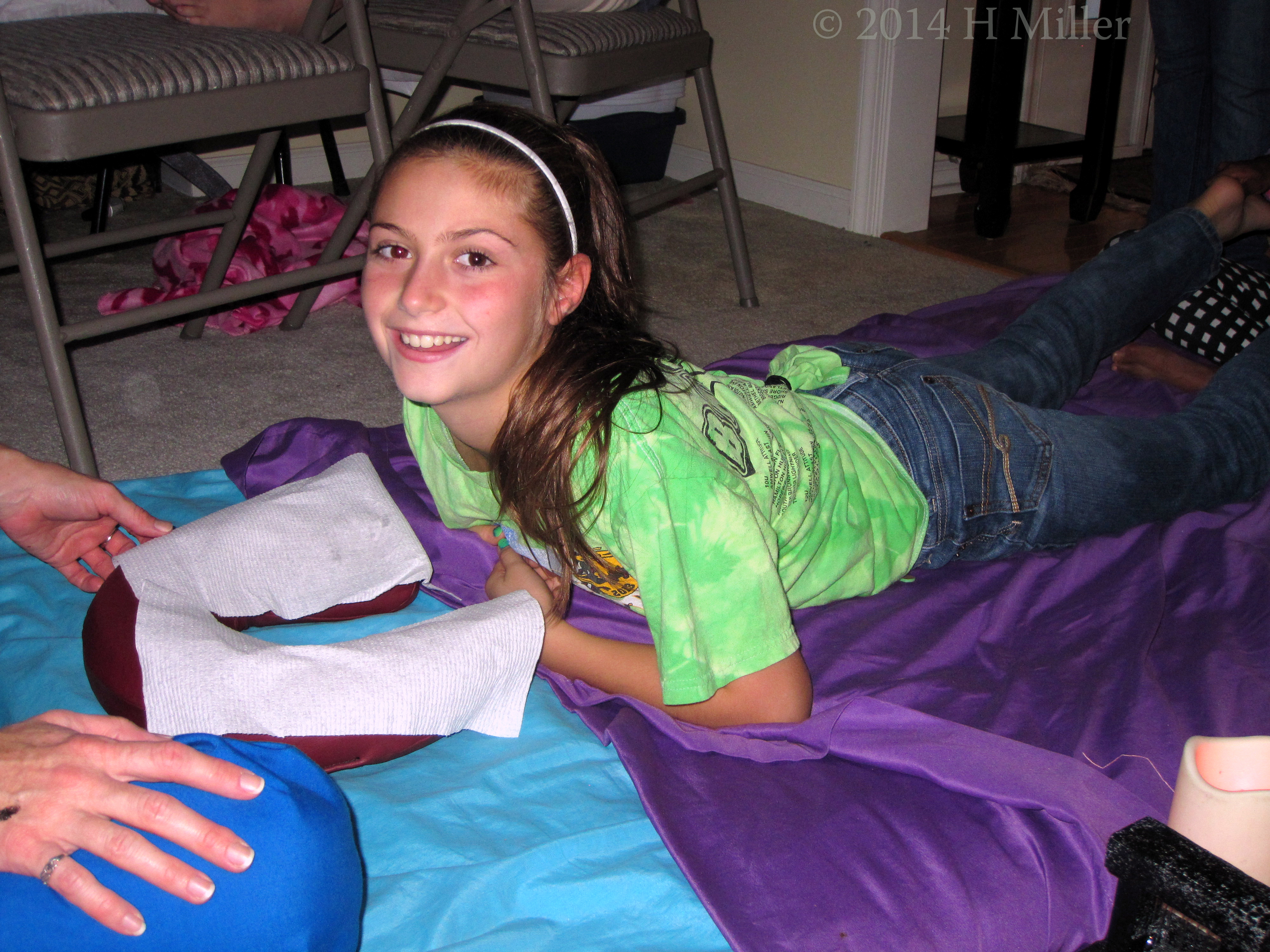 Smiling After A Session Of Pediatric Massage. Smiling After A Session Of Pediatric Massage.