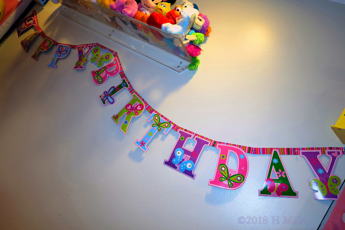 Cute Butterfly Design Birthday Hanging Sign! 
